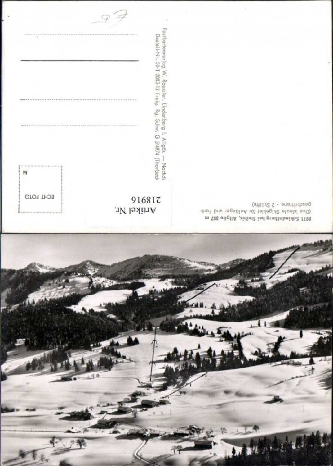 218916,Schindelberg b. Steibis im Allgäu Totale Winterbild