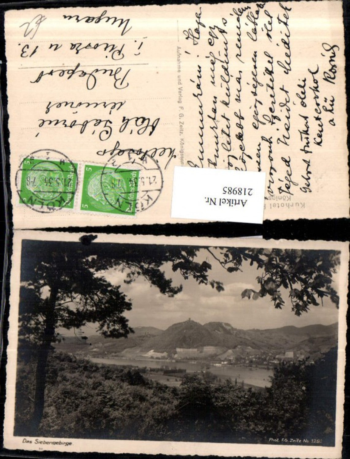 218985,Das Siebengebirge Partie b. Königswinter