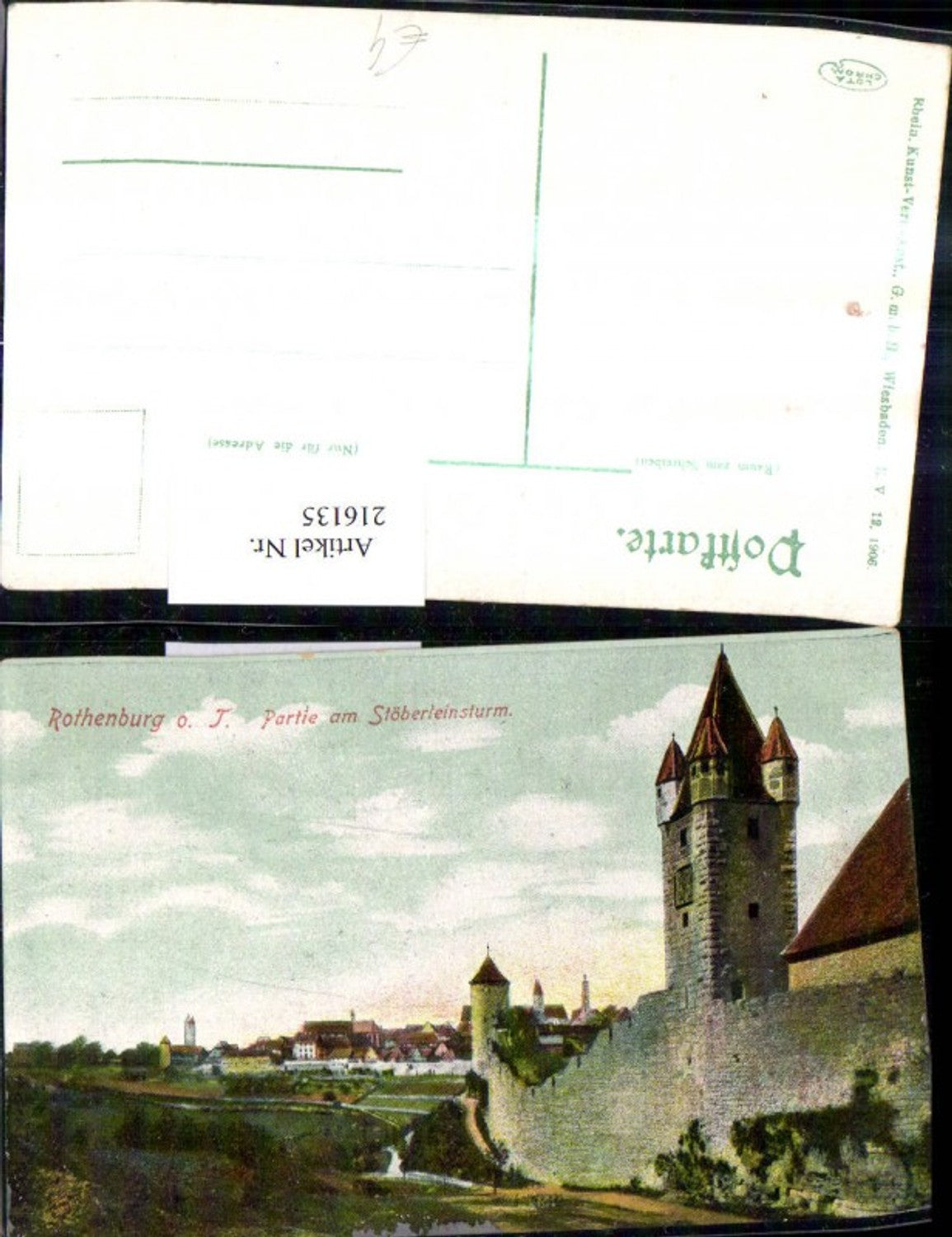 216135,Rothenburg ob d. Tauber Partie a. Stöberleinsturm