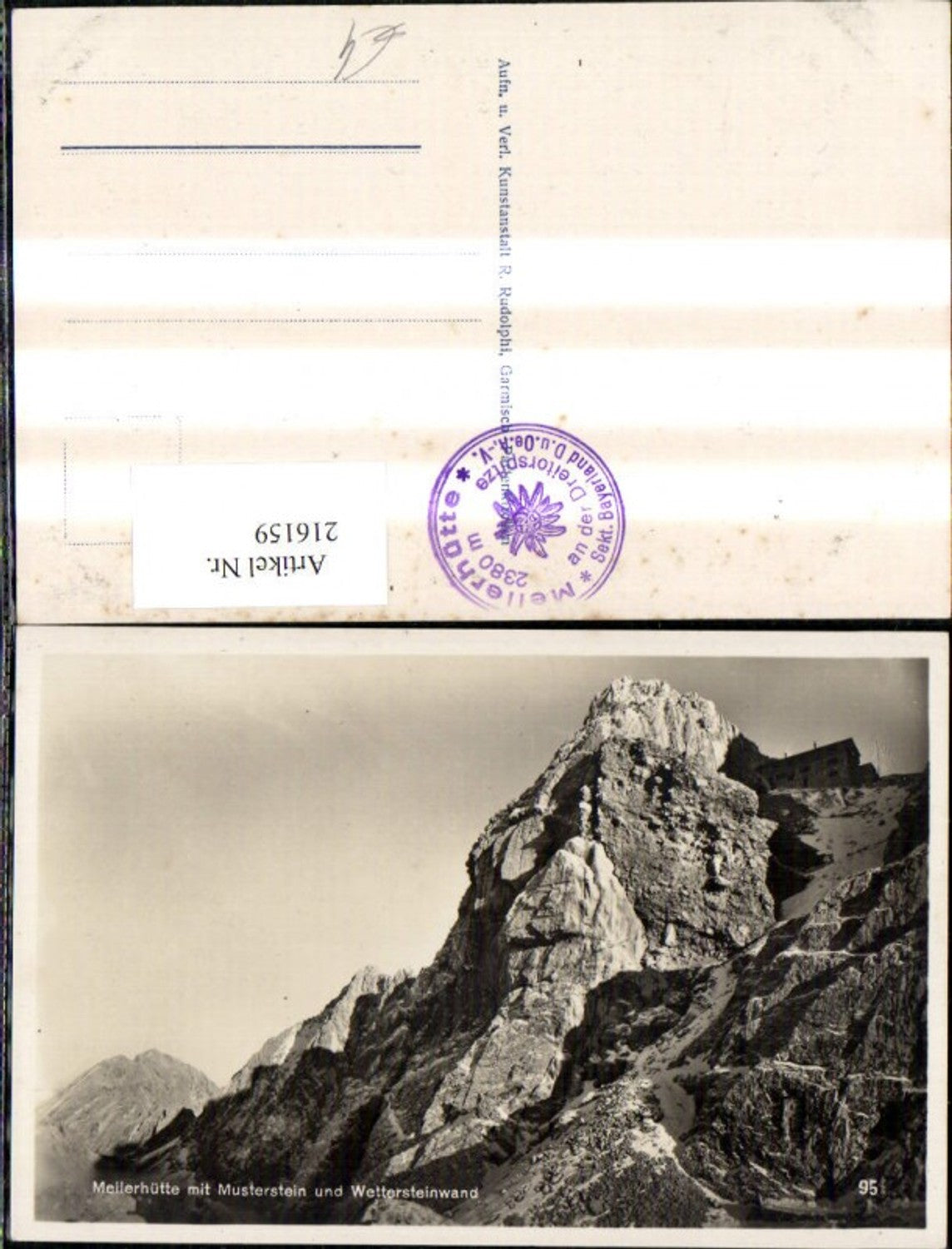 216159,Garmisch-Partenkirchen Meilerhütte m. Musterstein u. Wettersteinwand