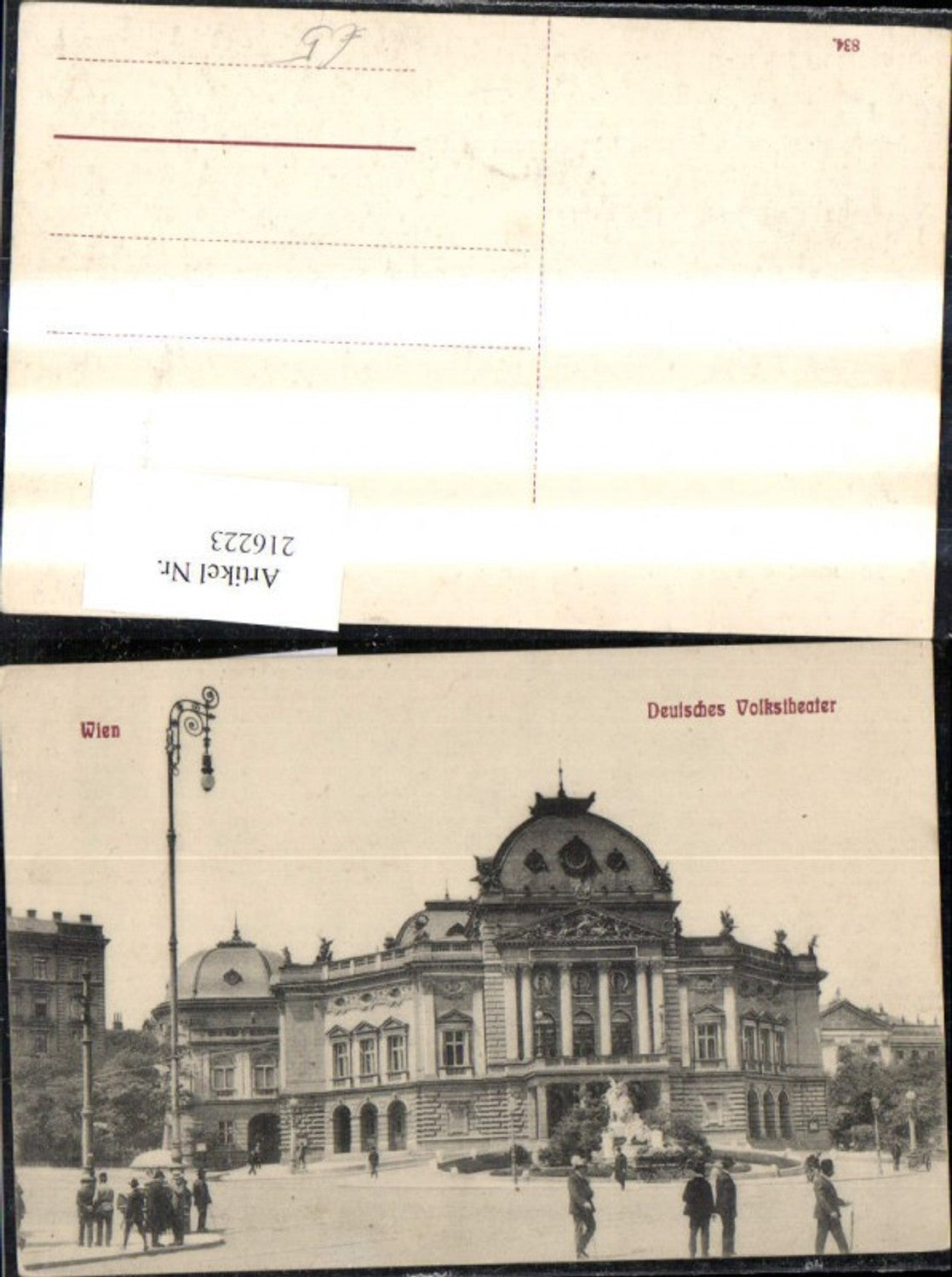 216223,Wien Deutsches Volkstheater Theater Personen i. Vordergrund