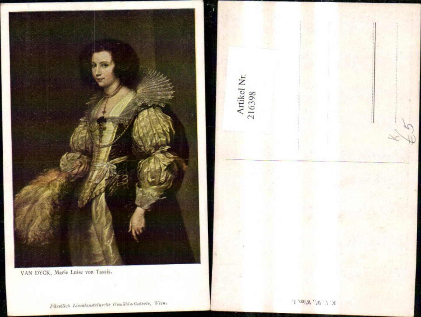 216398,Künstler Ak Van Dyck Marie Luise v. Tassis