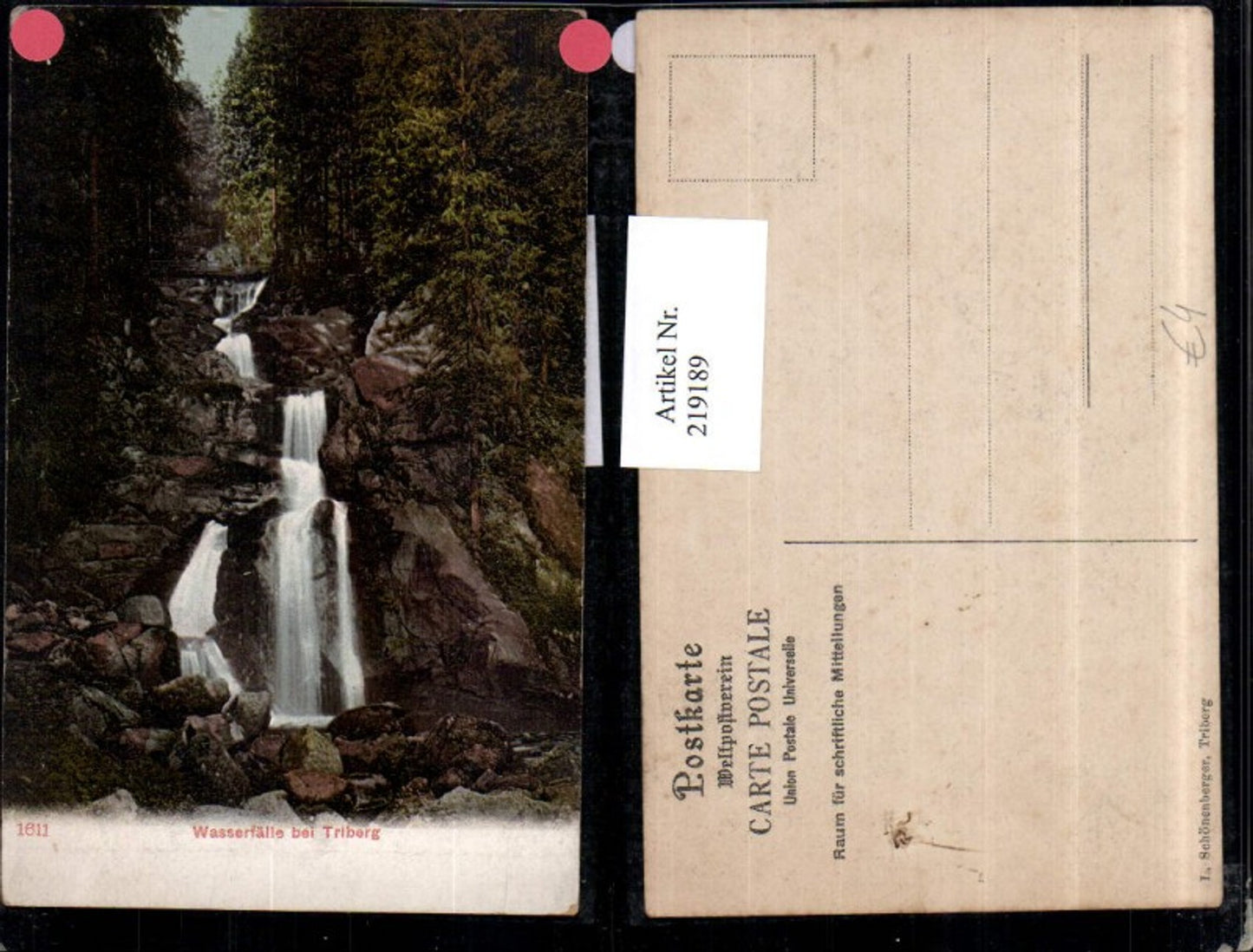 219189,Wasserfall b. Triberg im Schwarzwald