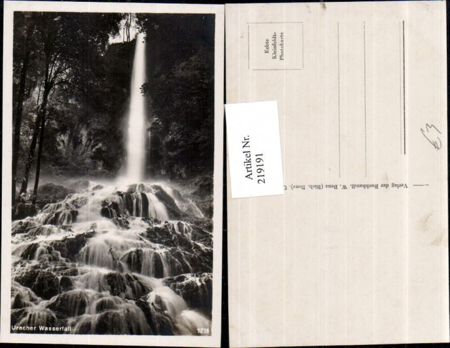 219191,Uracher Wasserfall b. Urach