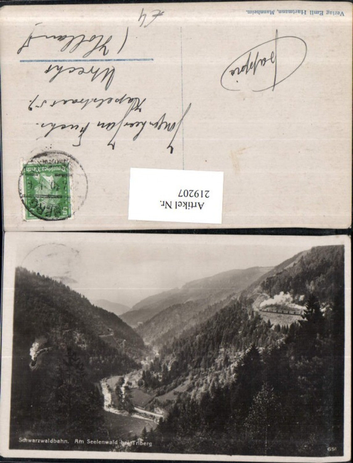 219207,Schwarzwaldbahn Am Seelenwald b. Triberg