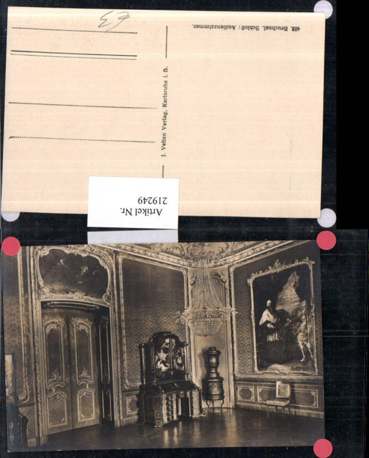 219249, Bruchsal Palace Audience Chamber Interior View