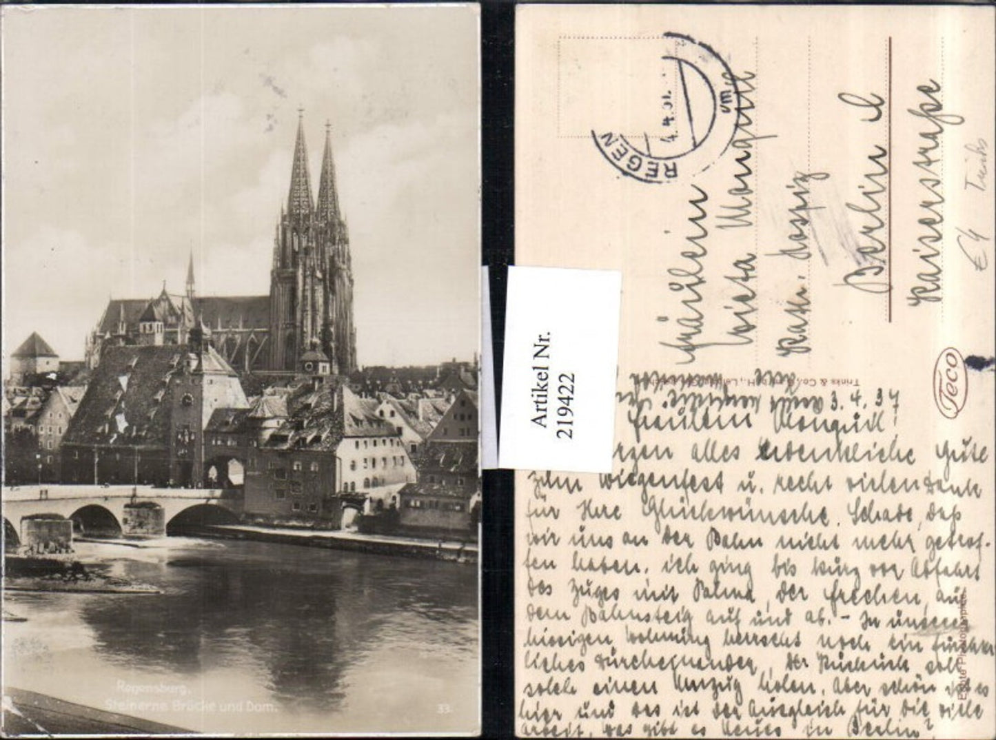 219422,Regensburg Steinerne Brücke u. Dom Kirche pub Trinks & Co 33