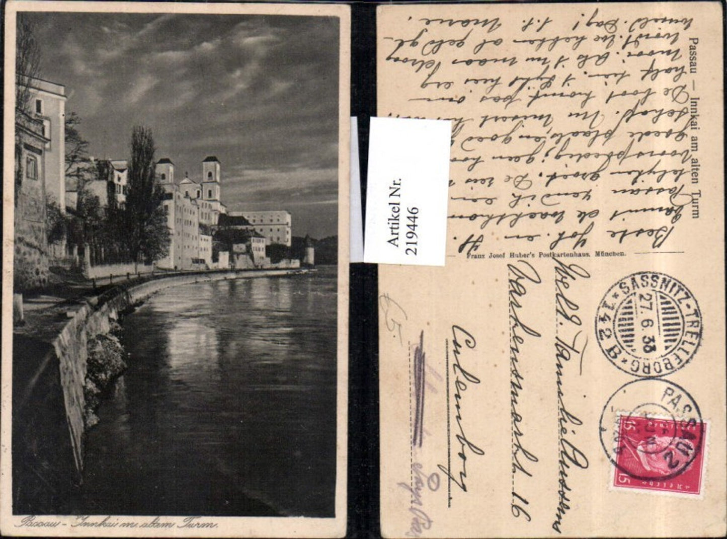 219446, Passau Innkai with Old Tower, section