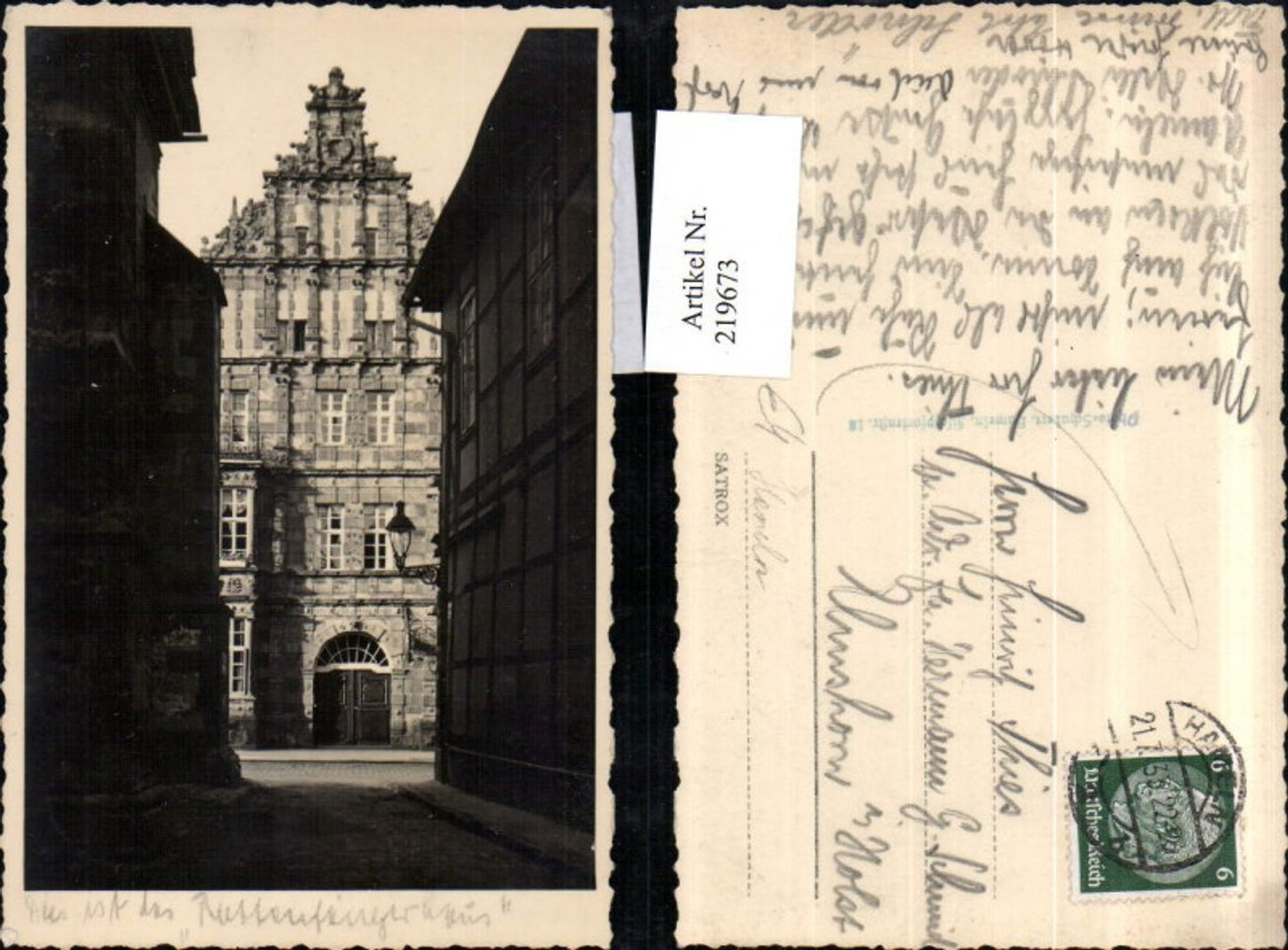 219673,Hameln Rattenfängerhaus Hausansicht