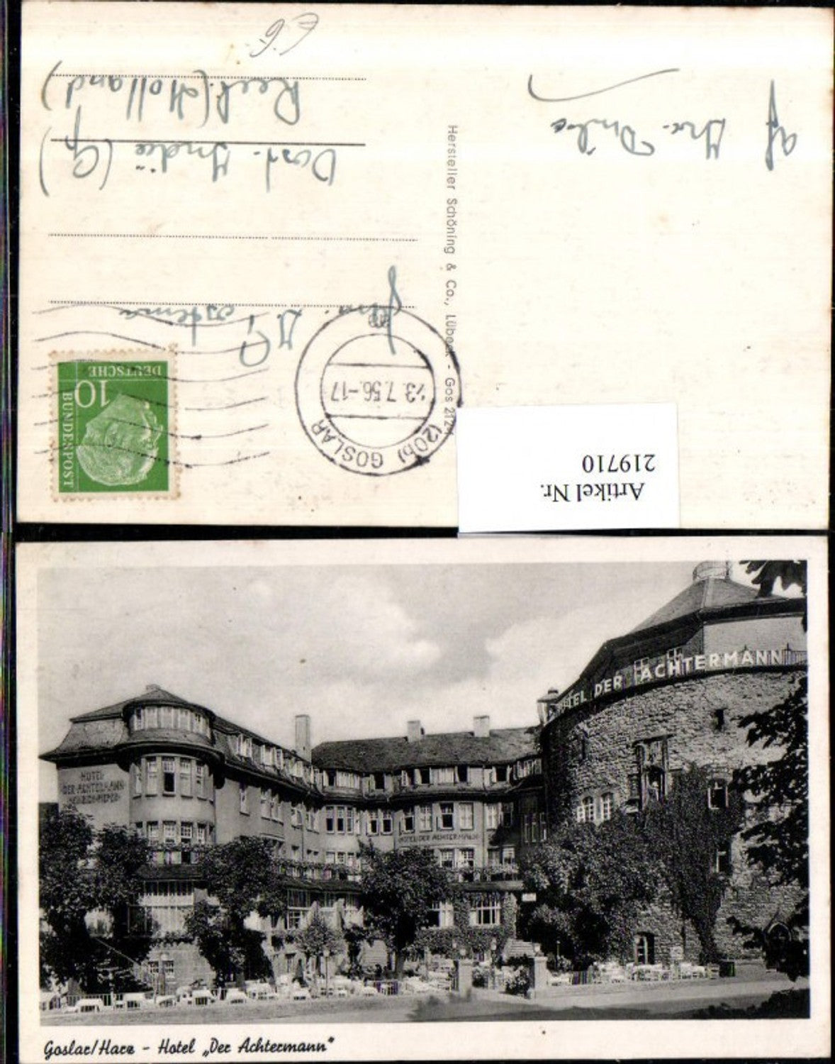 219710,Goslar im Harz Hotel „Der Achtermann“