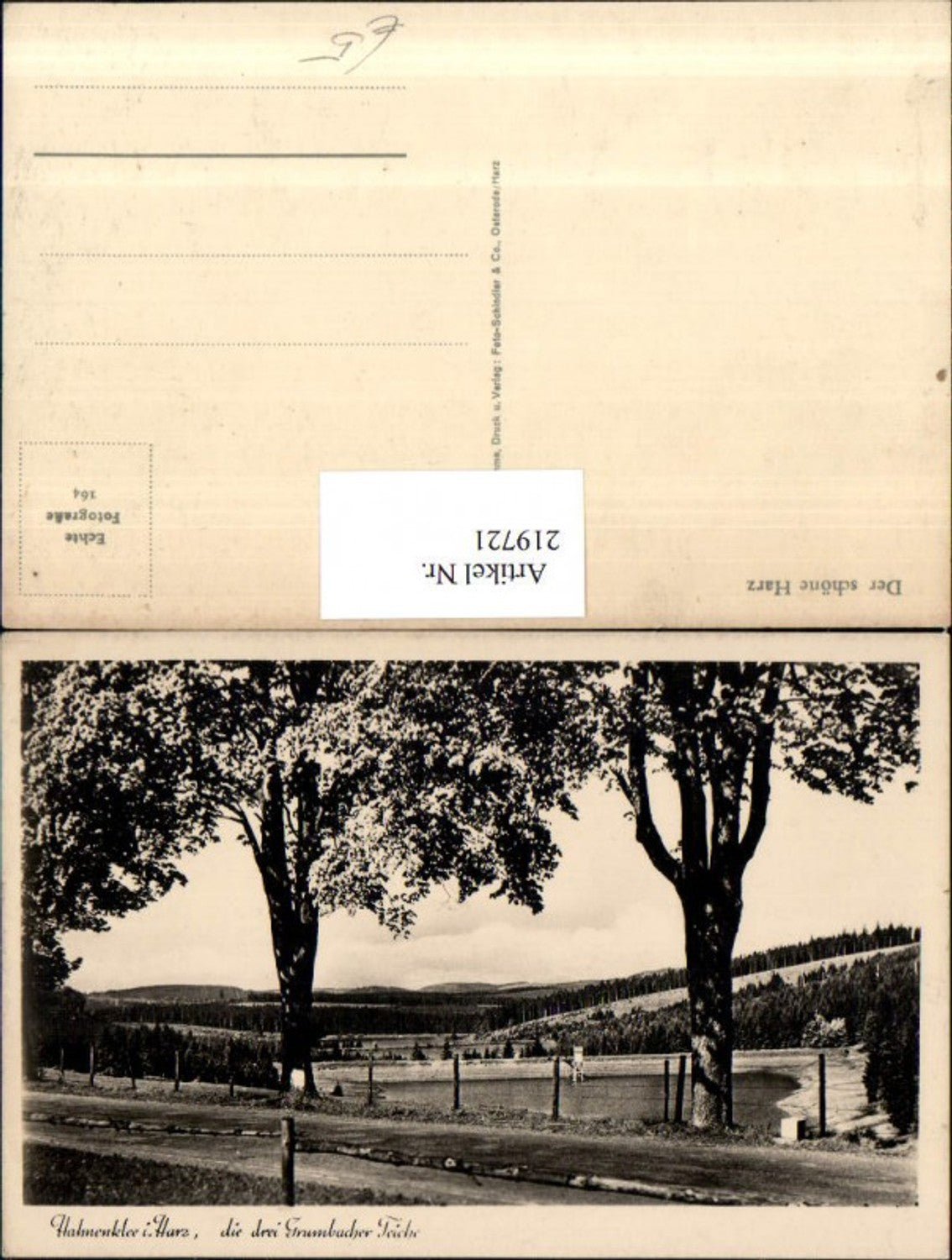 219721,Hahnenklee im Harz „die drei Grumbacher Teiche“ Partie