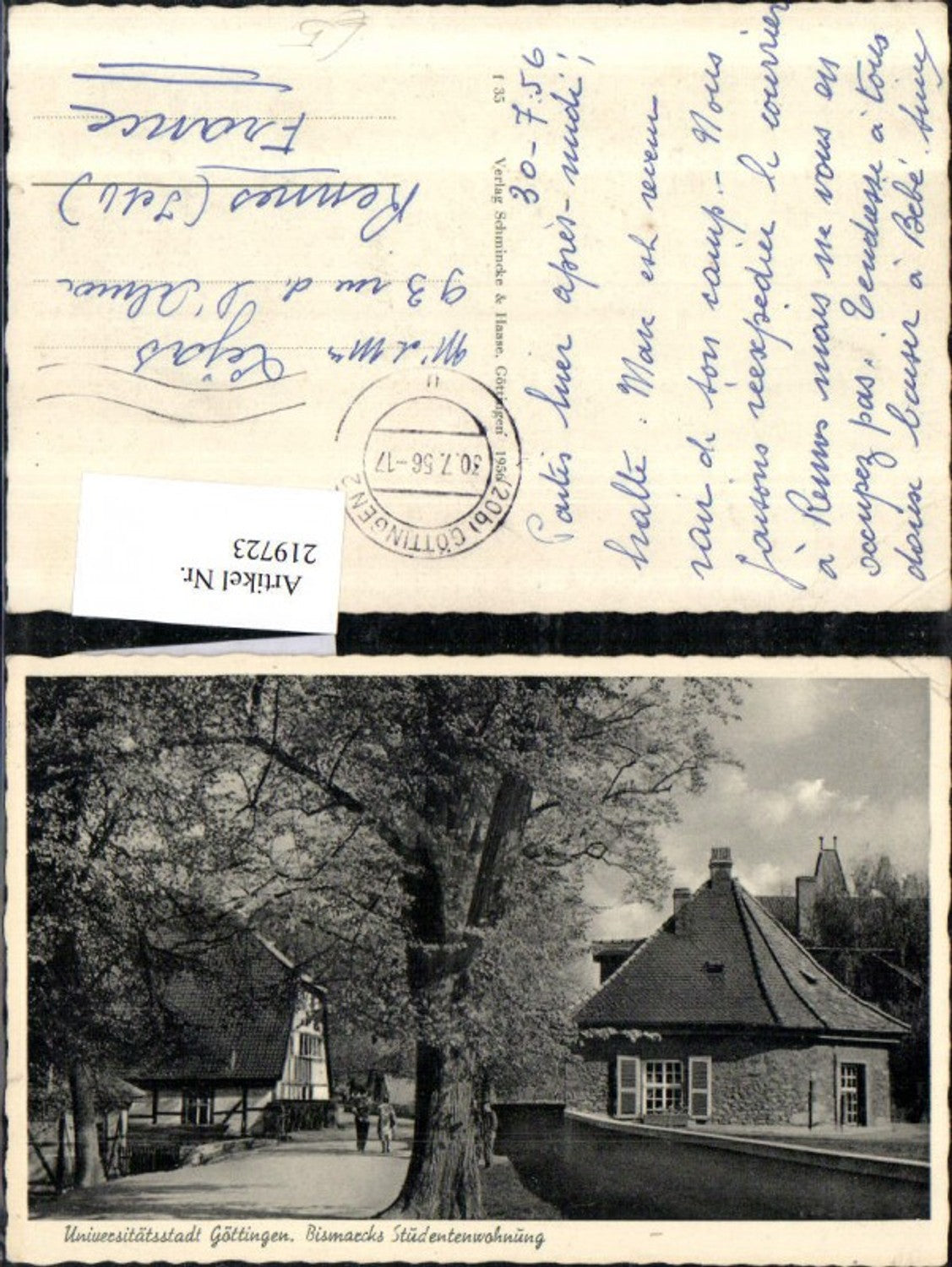 219723,Göttingen Bismarcks Studentenwohnung