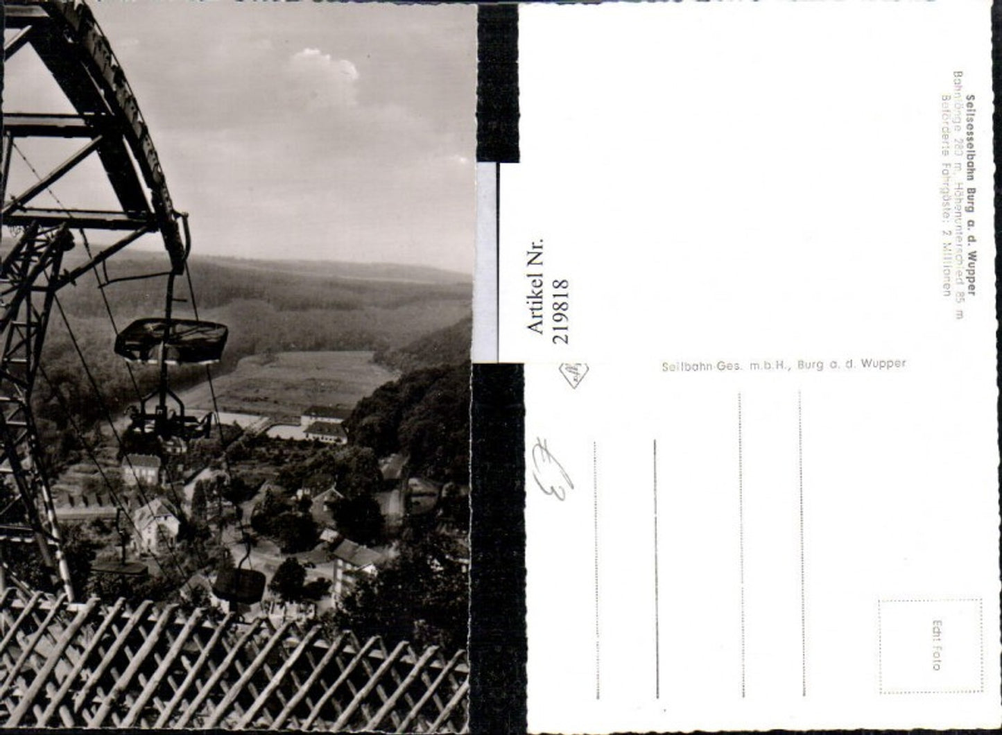 219818,Seilsesselbahn Sesselbahn Burg a. d. Wupper