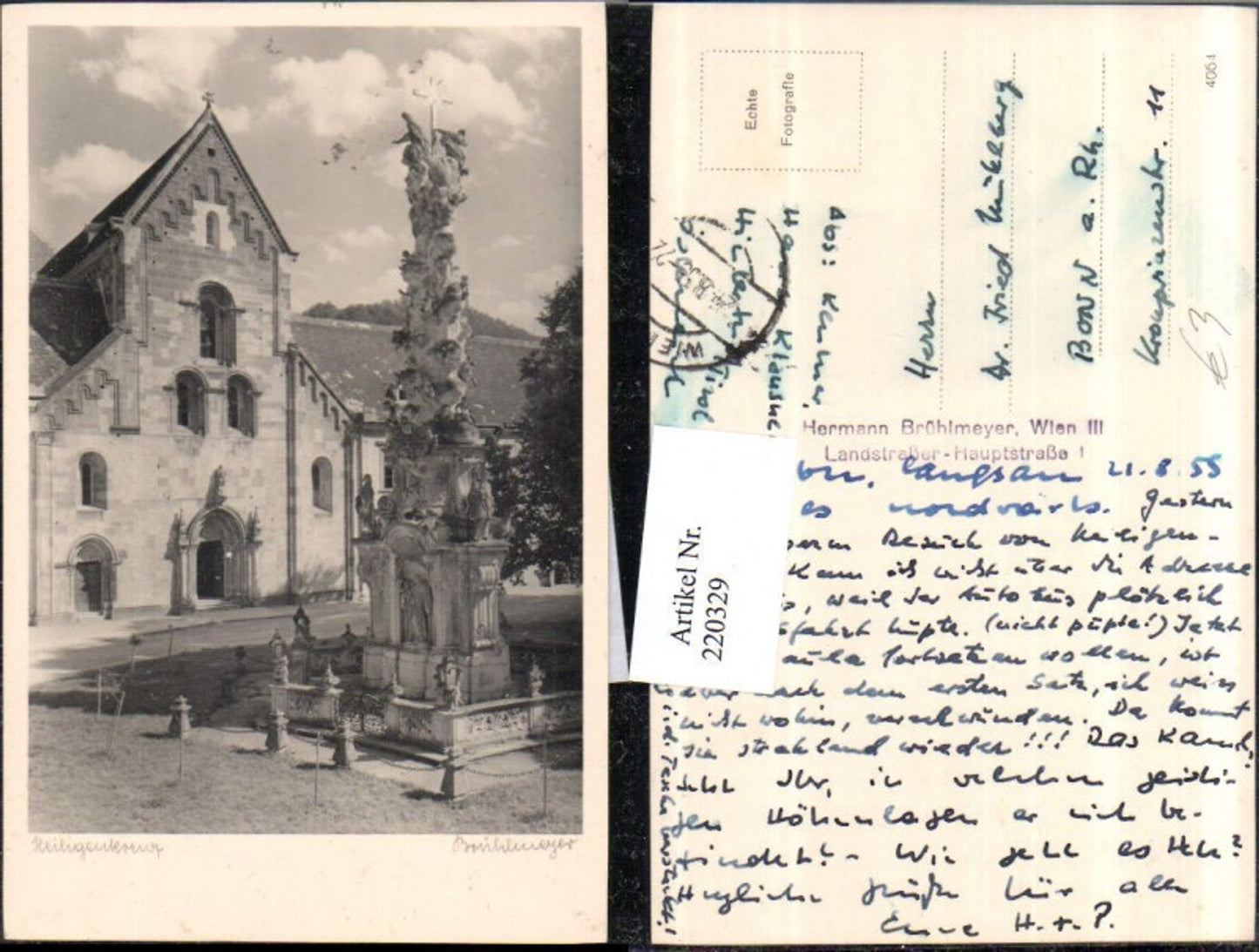 220329,Heiligenkreuz Dreifaltigkeitssäule Pestsäule Kirche