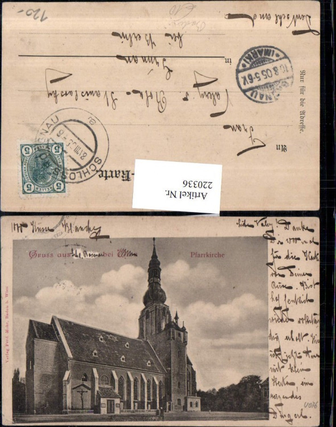 220336,Gruß aus Baden b. Wien Pfarrkirche Kirche