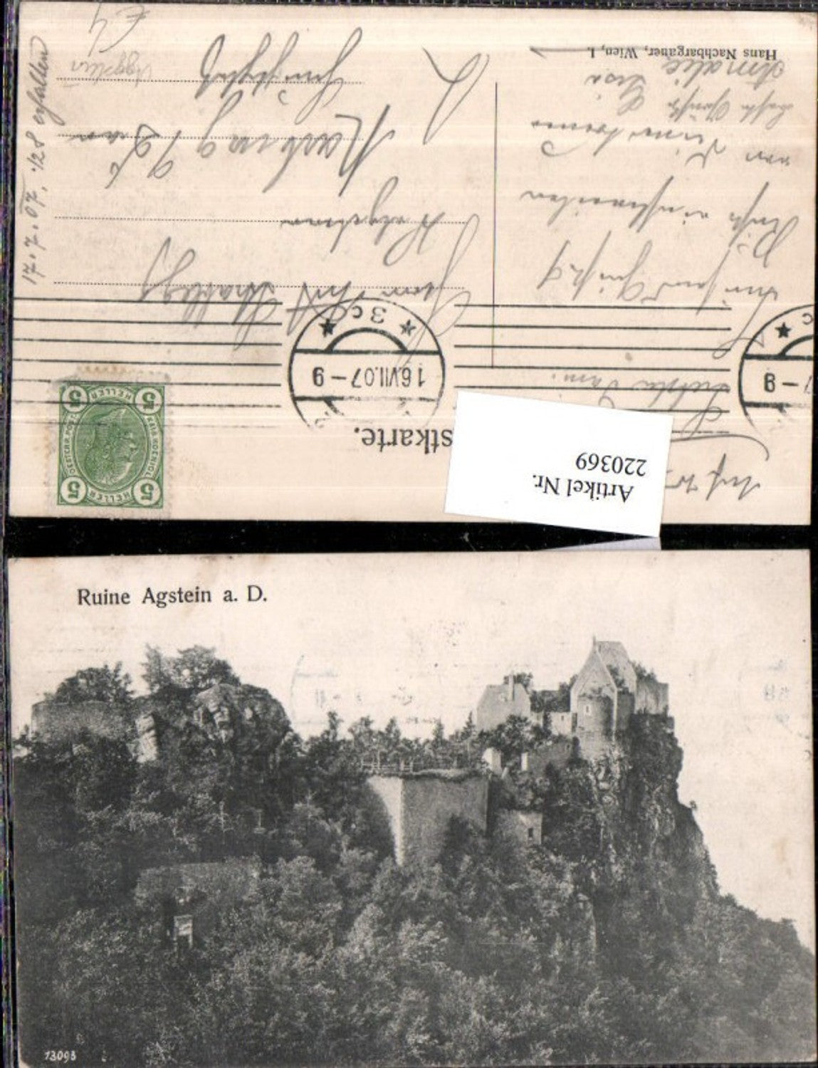 220369, Aggstein ruins on the Danube