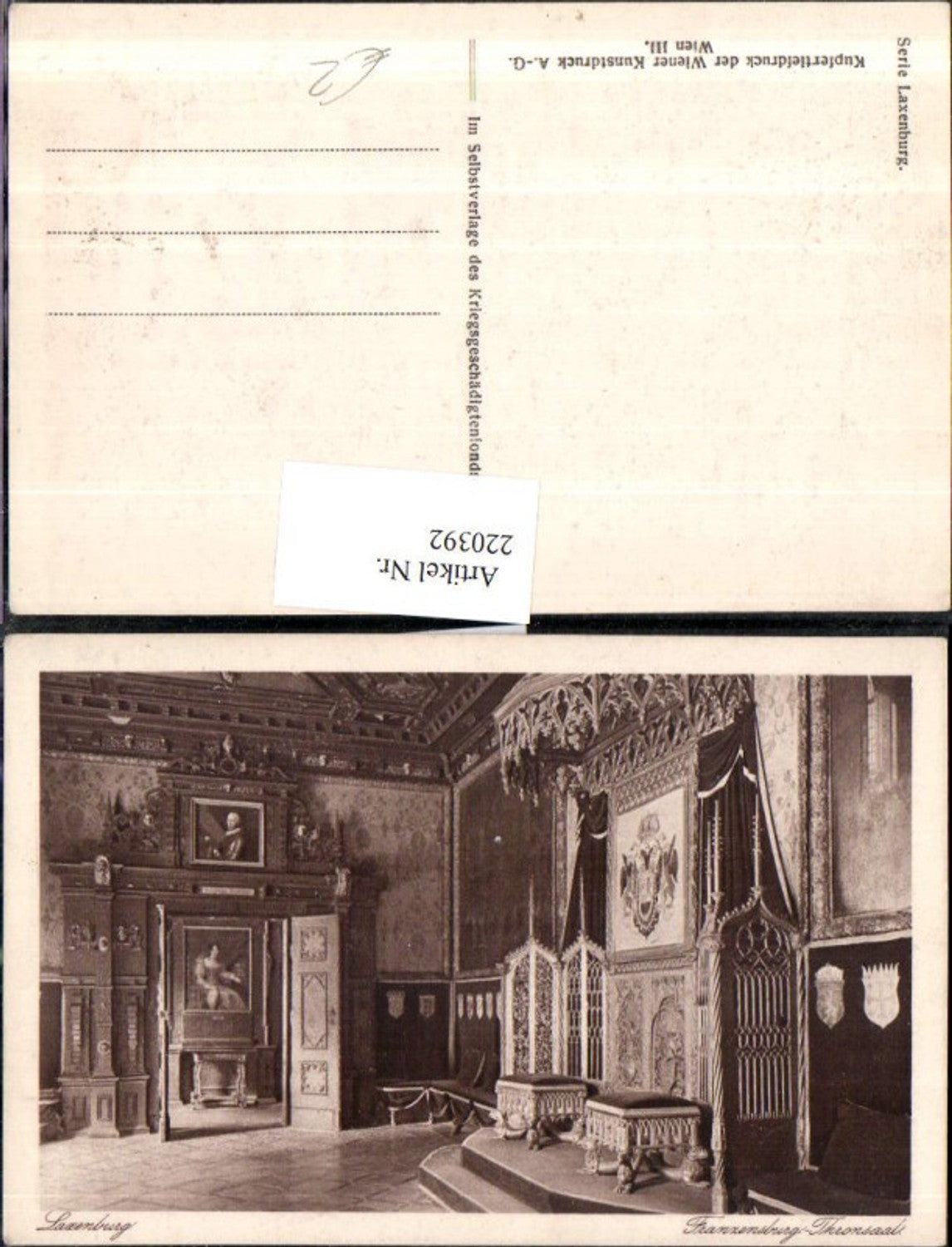 220392,Laxenburg Franzensburg Thronsaal Innenansicht