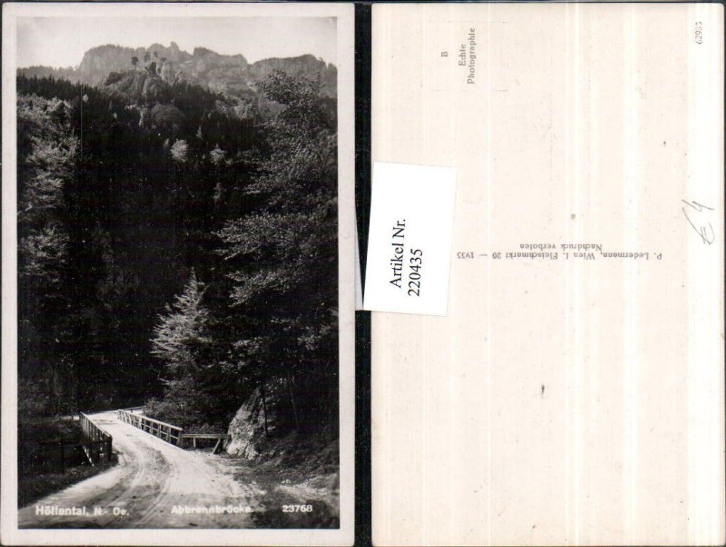220435,Höllental Abbrennbrücke Brücke Partie