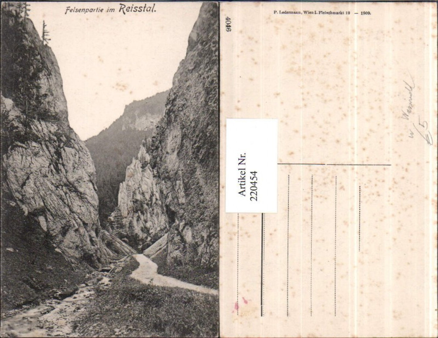 220454,Felsenpartie im Reissthal b. Nasswald Bergkulisse