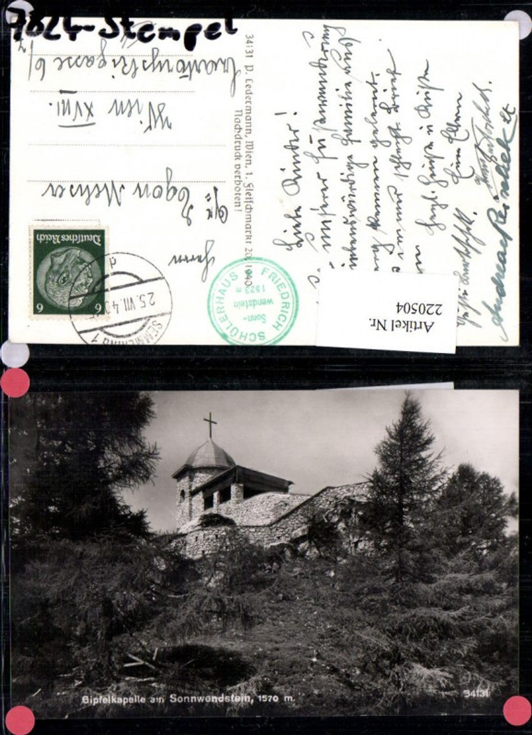 220504,Gipfelkapelle am Sonnwendstein Kapelle b. Semmering