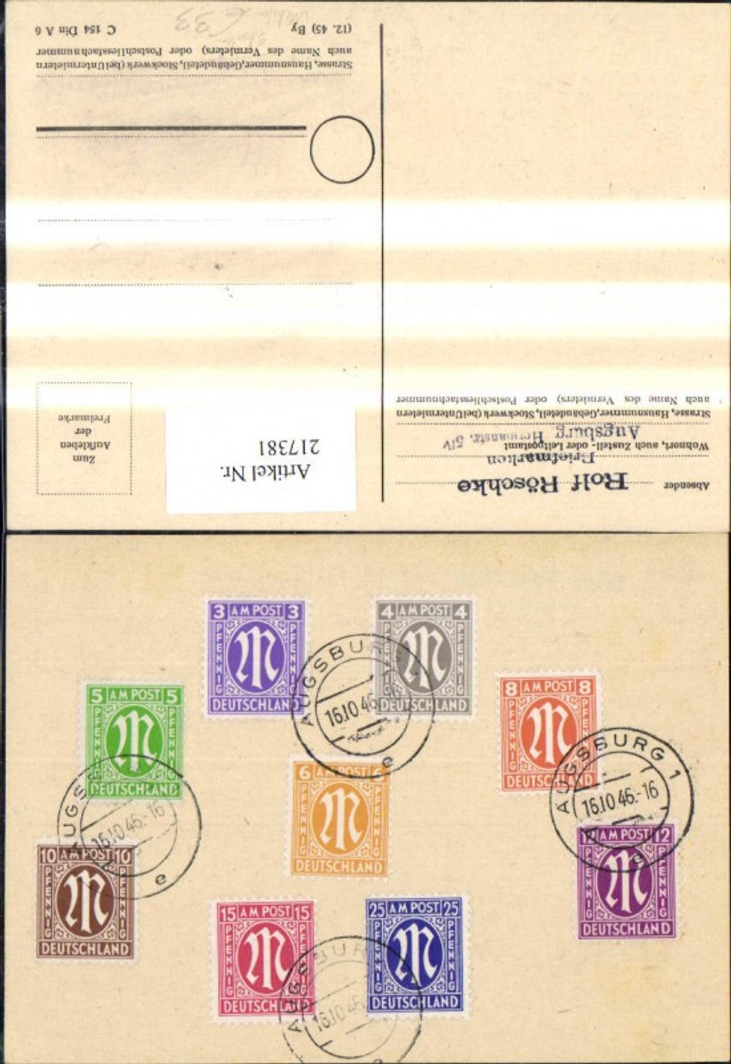 Alte Ansichtskarte – Old Postcard