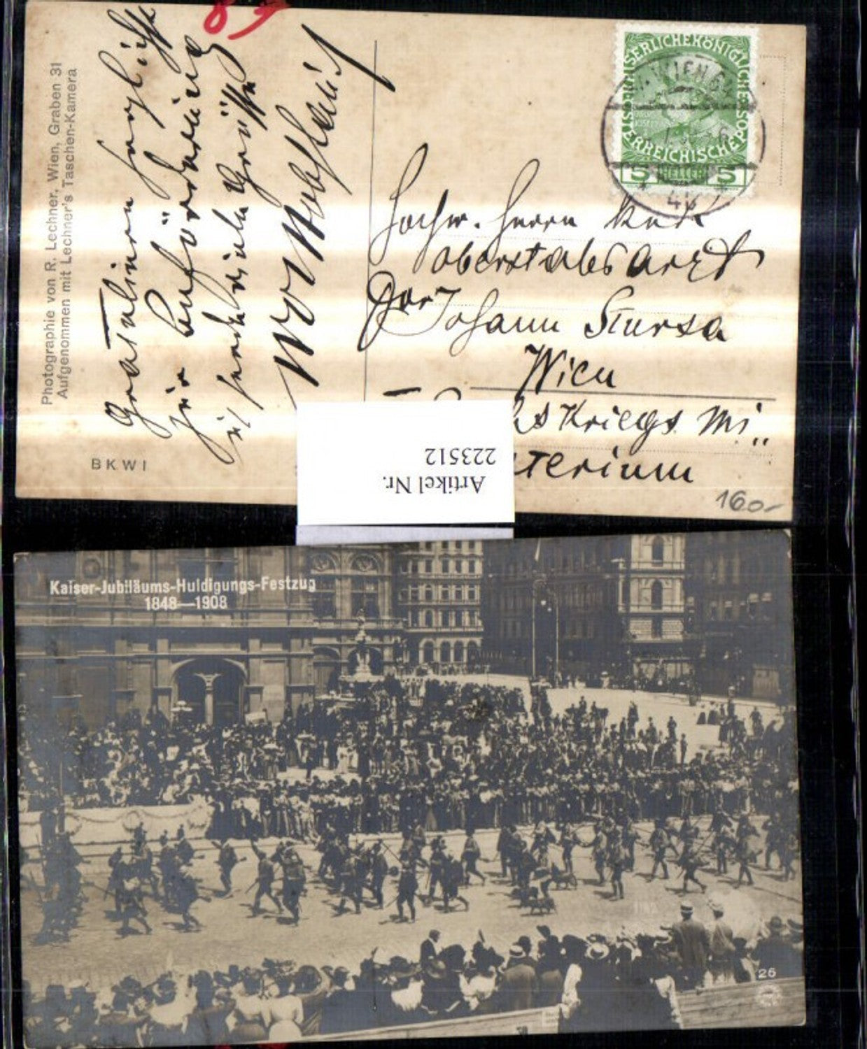 223512,Kaiser Jubiläums Huldigungs Festzug 1848-1908 Umzug Adel Monarchie