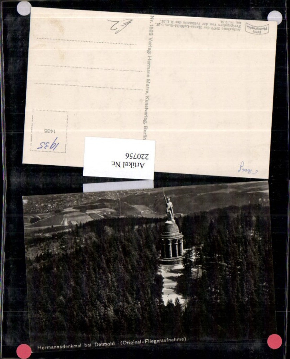 220756,Hermannsdenkmal b. Detmold Fliegeraufnahme