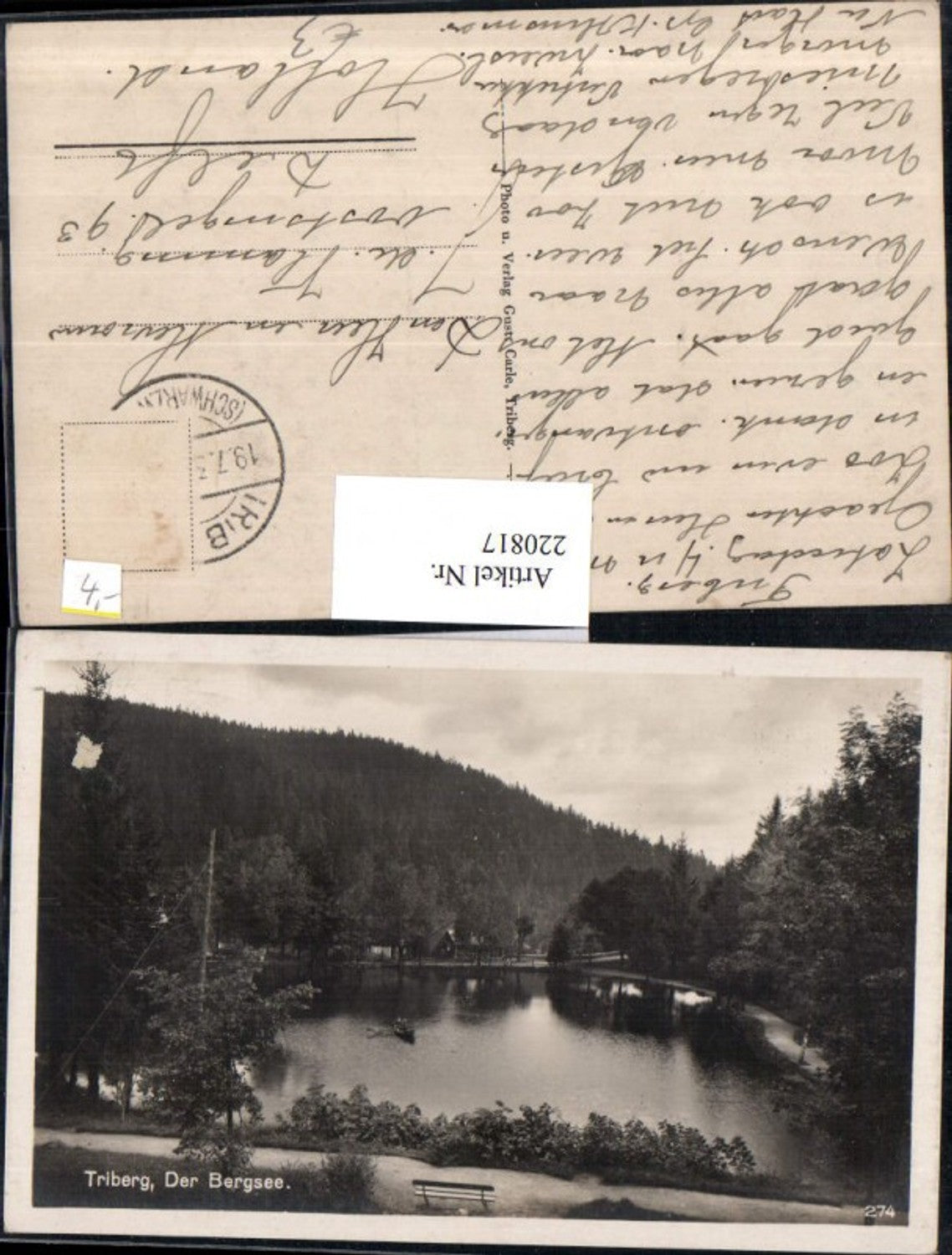 220817,Triberg Bergsee See