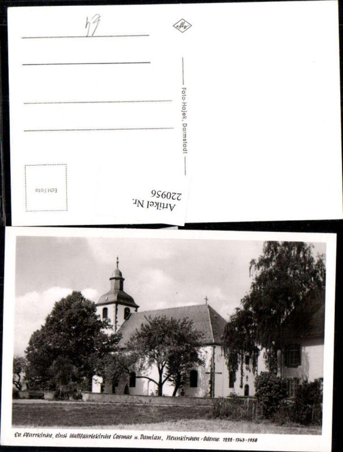 220956,Neunkirchen im Odenwald Evangelische Pfarrkirche Kirche