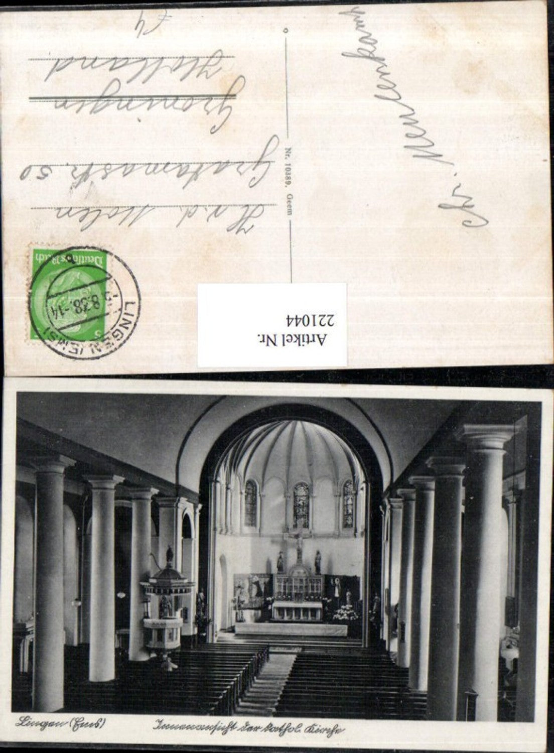 221044,Lingau Innenansicht d. Katholischen Kirche