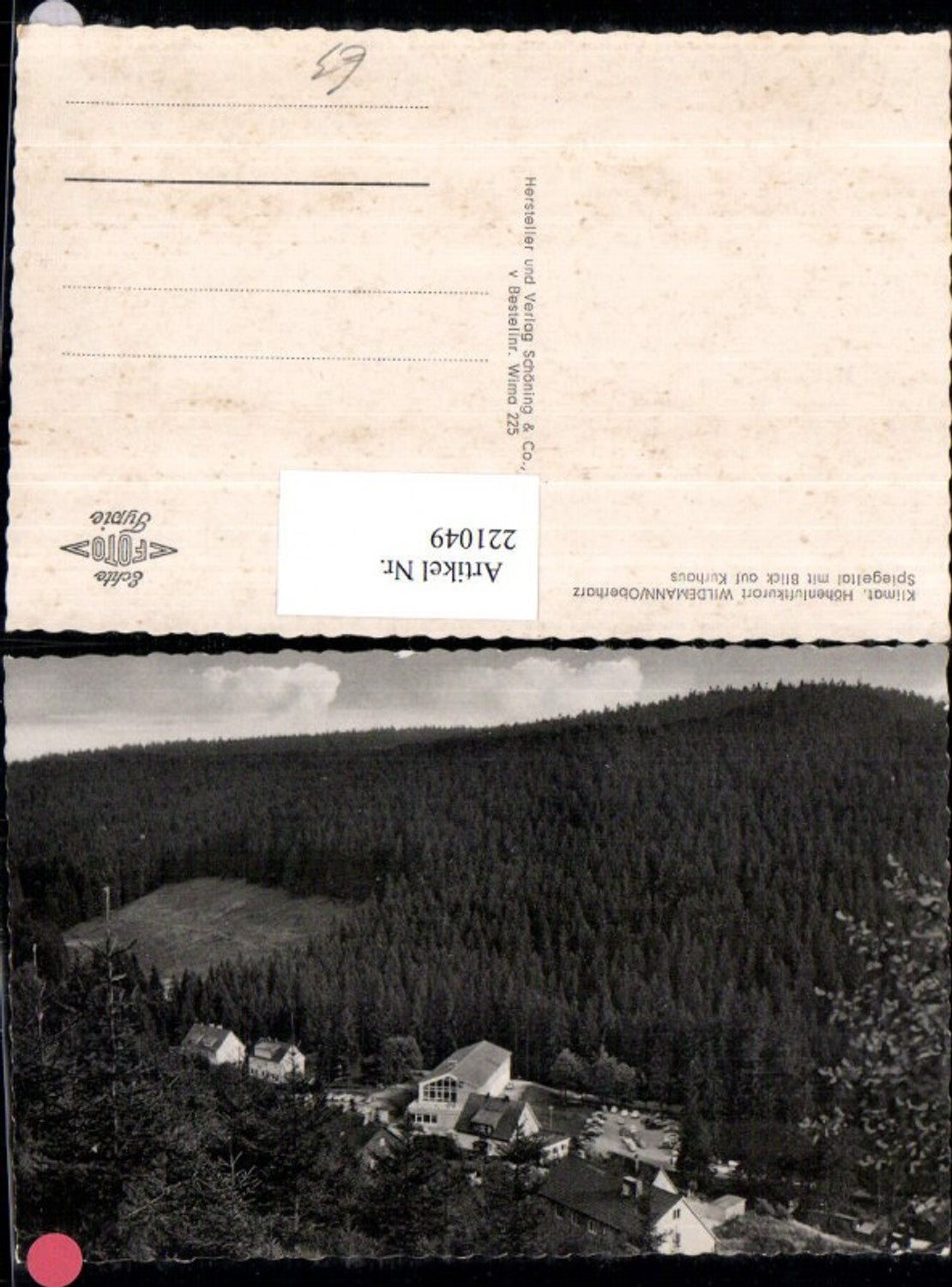 221049,Wildemann im Oberharz Spiegeltal m. Blick auf Kurhaus
