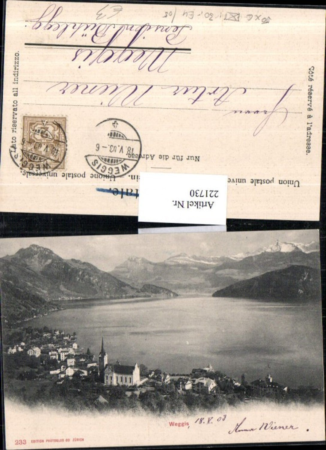 Alte Ansichtskarte – Old Postcard