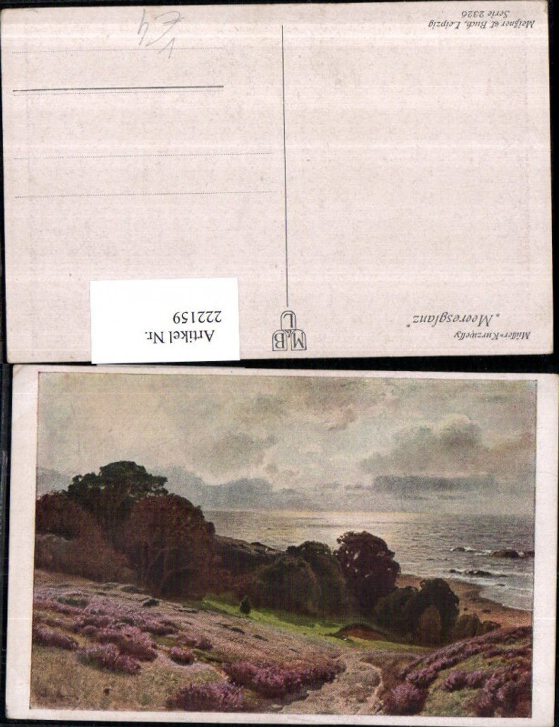 222159,Künstler AK Meissner & Buch 2326 Meeresglanz Partie