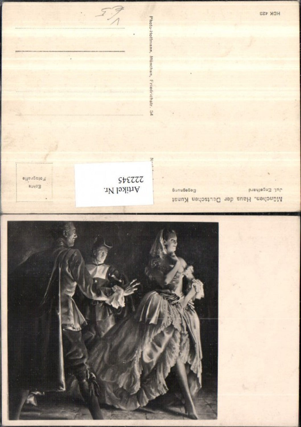 222345,Haus der Deutschen Kunst HDK 423 Künstler Julius Engelhard Begegnung Frau Männer