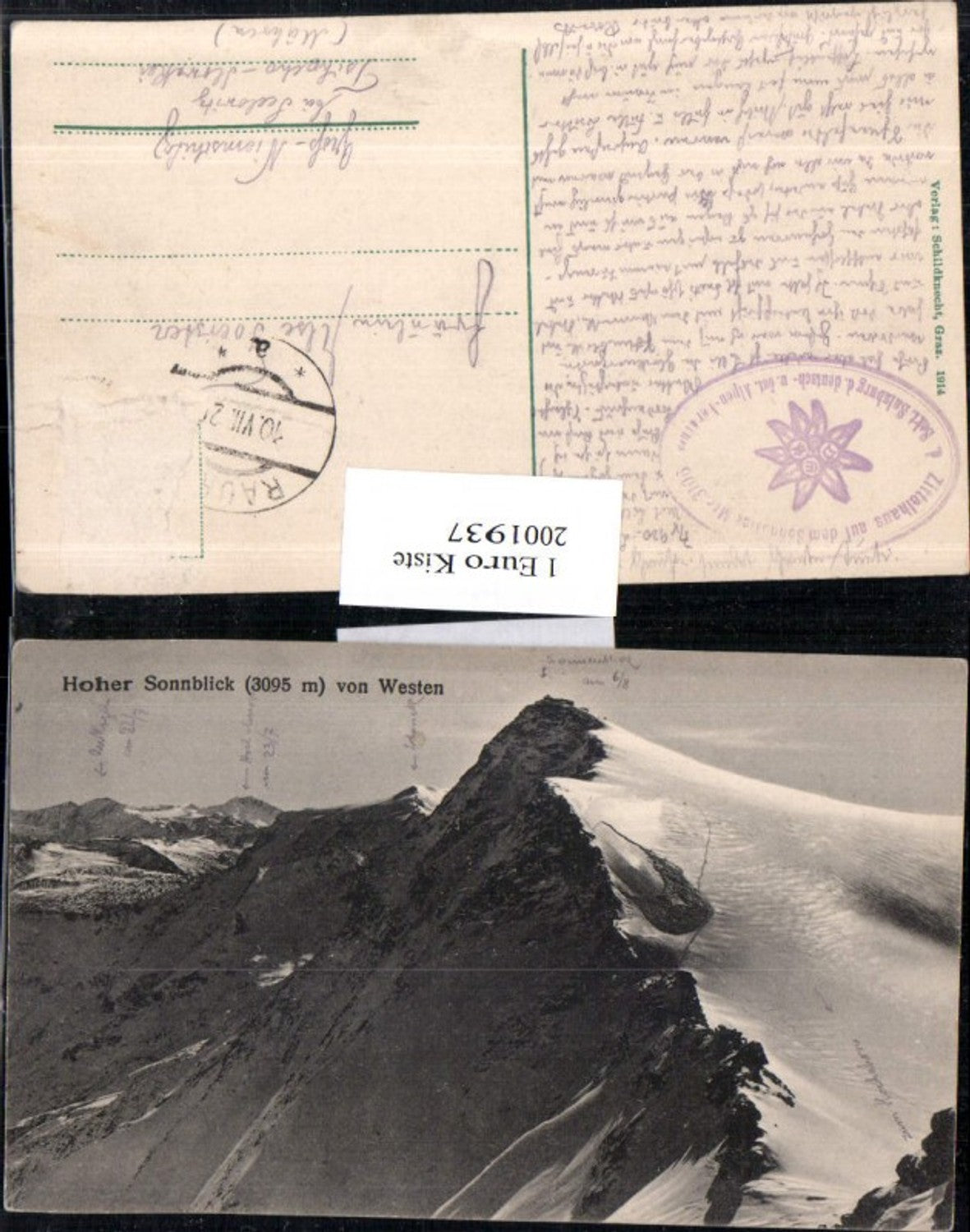 2001937,Hoher Sonnblick von Westen Bergkulisse