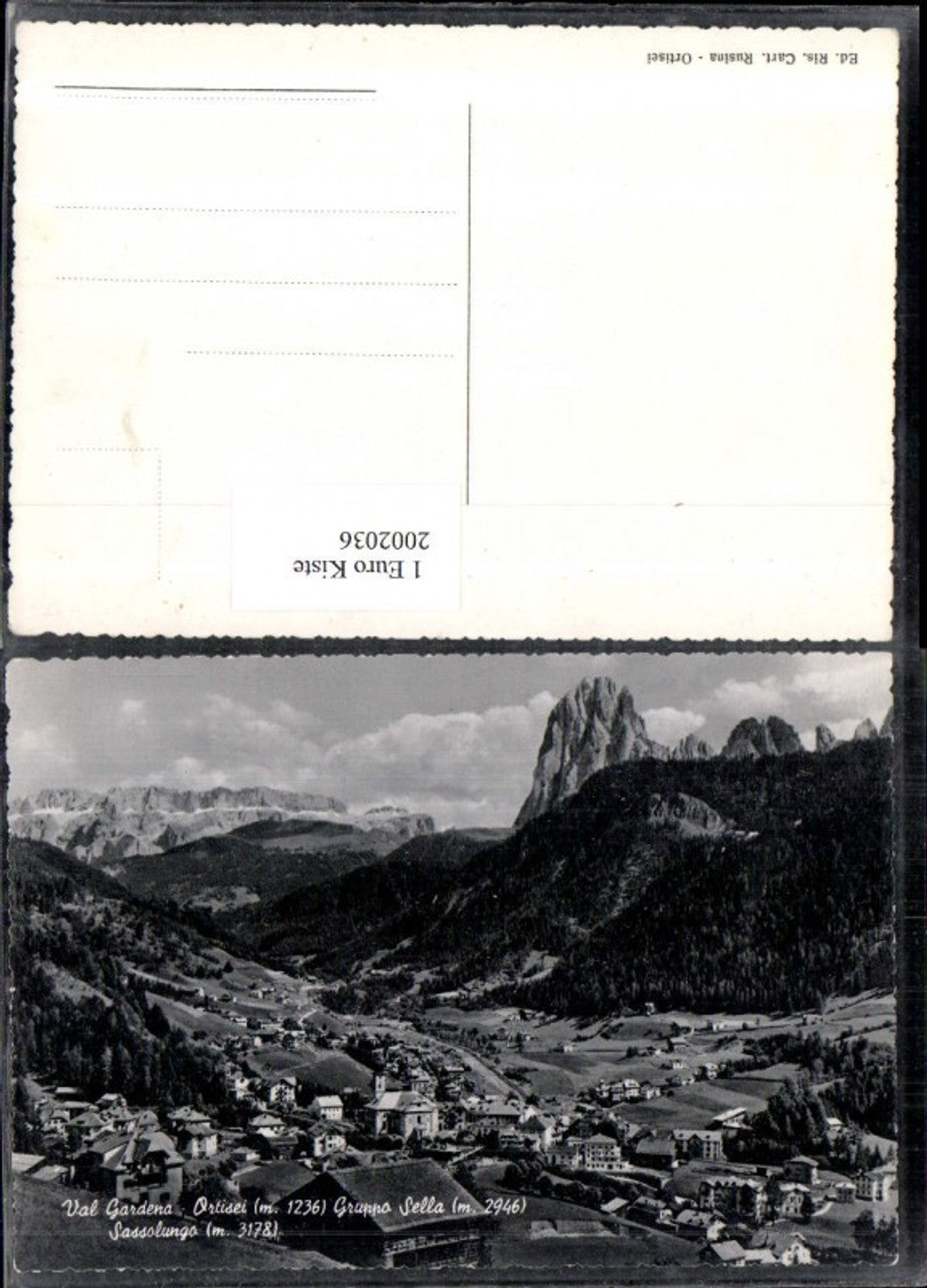 2002036,Val Gardena Totale Ortisei Gruppo Sella u. Sassolunga