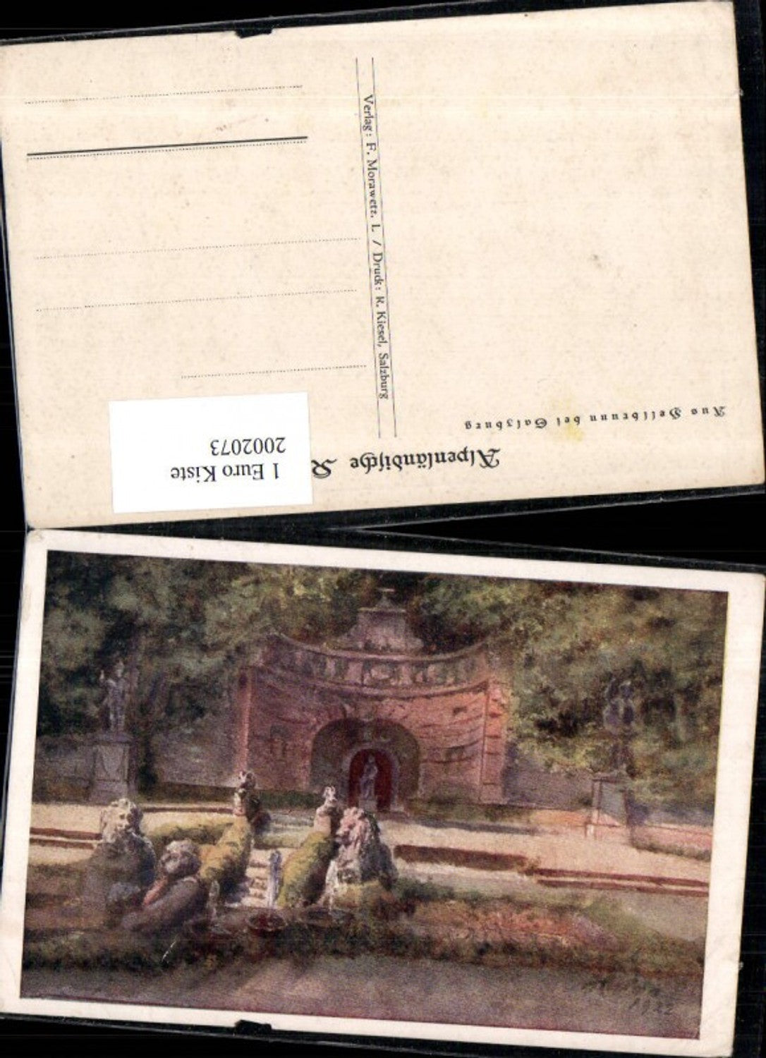 2002073,Künstler AK Hellbrunn b. Salzburg Partie