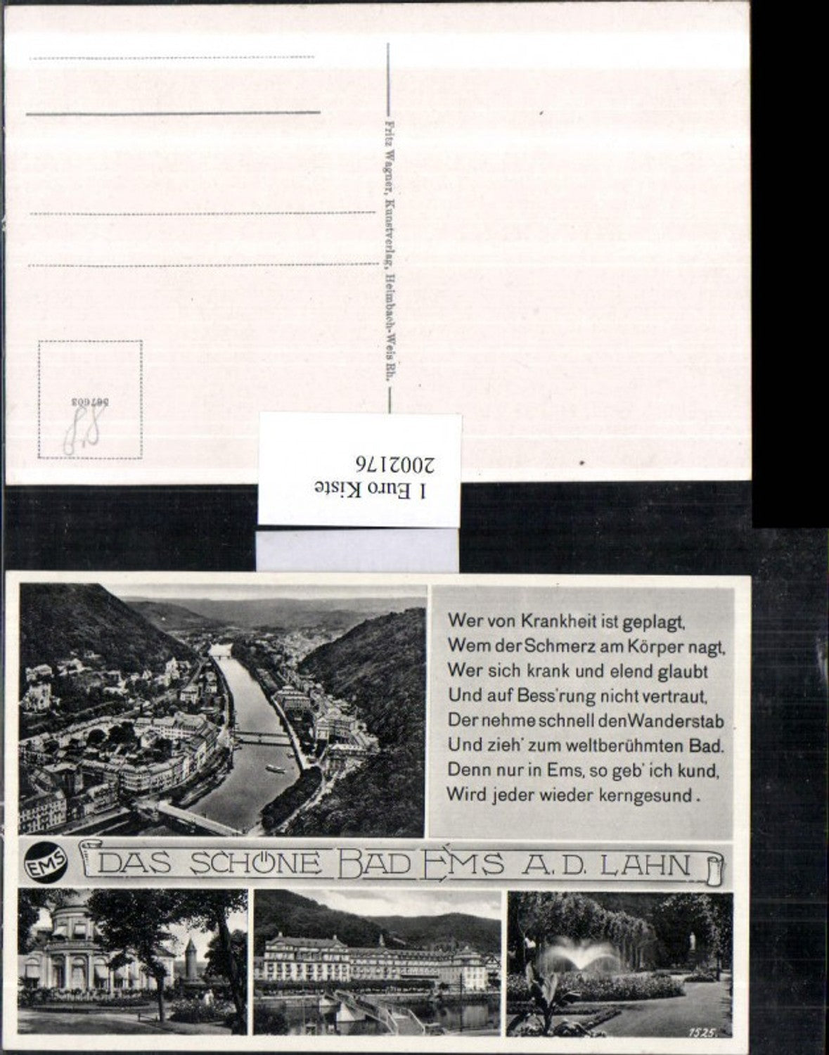 2002176,Bad Ems a. d. Lahn Totale Partie Mehrbildkarte