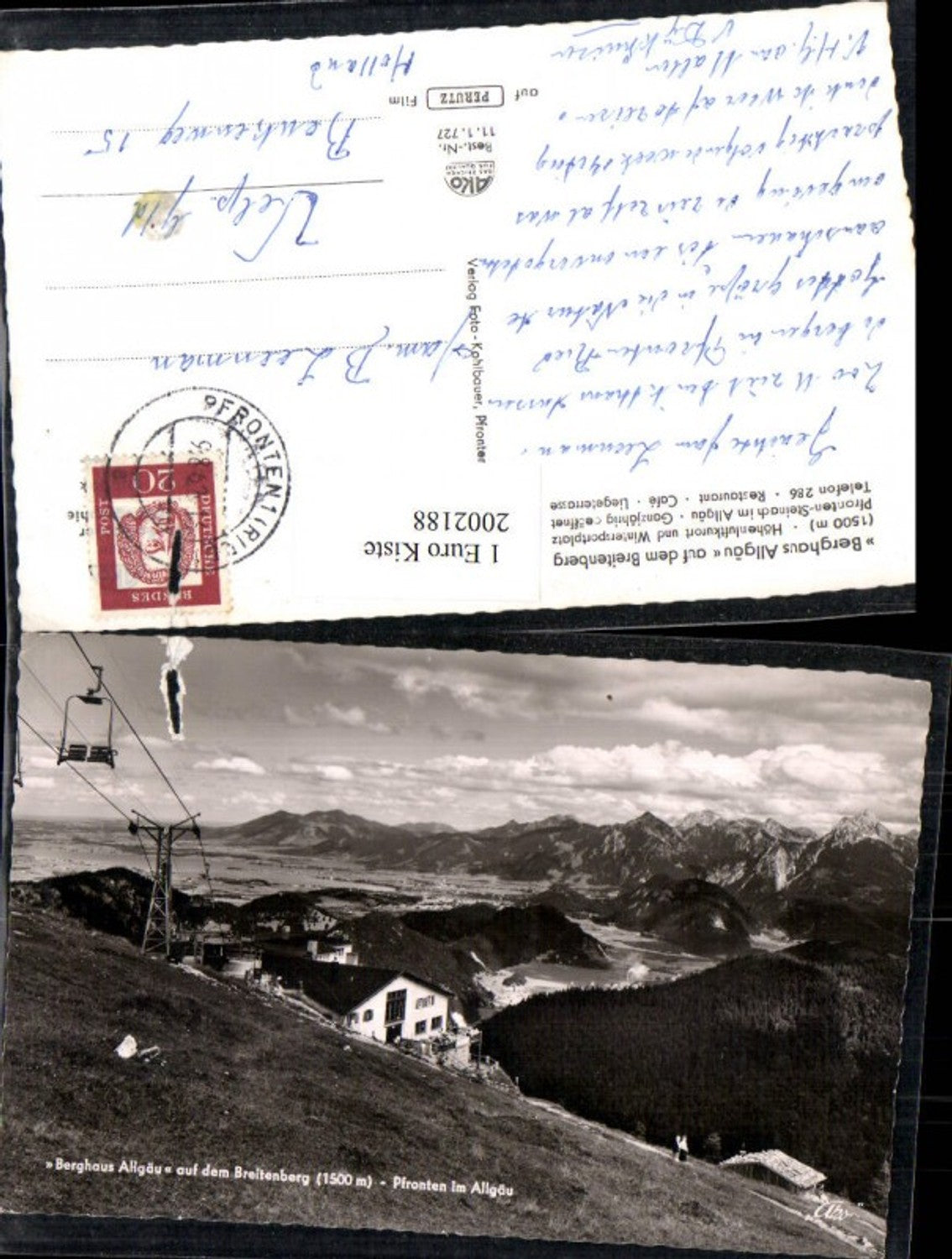 2002188,Berghaus Allgäu auf d. Breitenberg Pfronten im Allgäu Sessellift