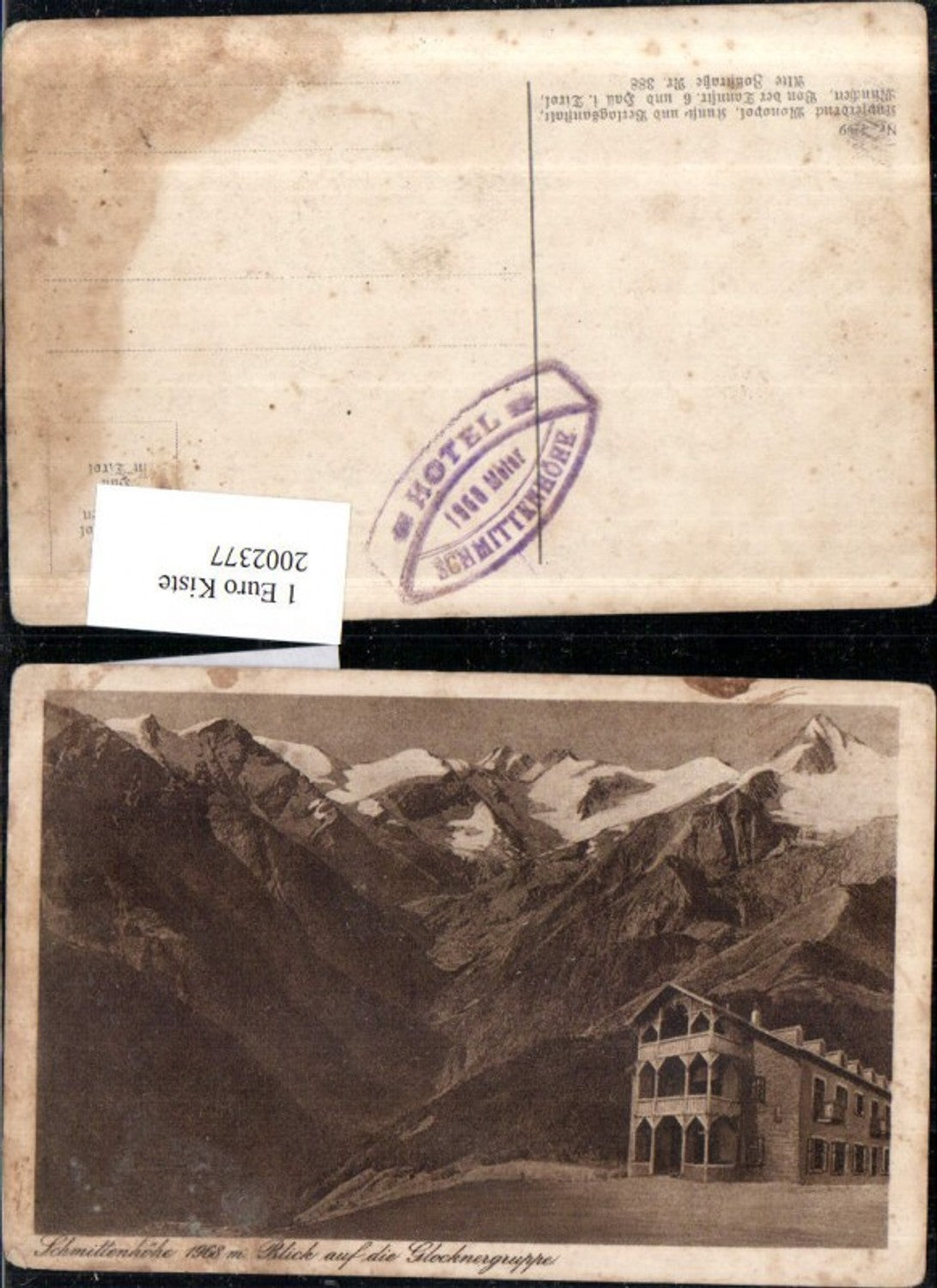 2002377,Schmittenhöhe Blick auf d. Glocknergruppe Bergkulisse