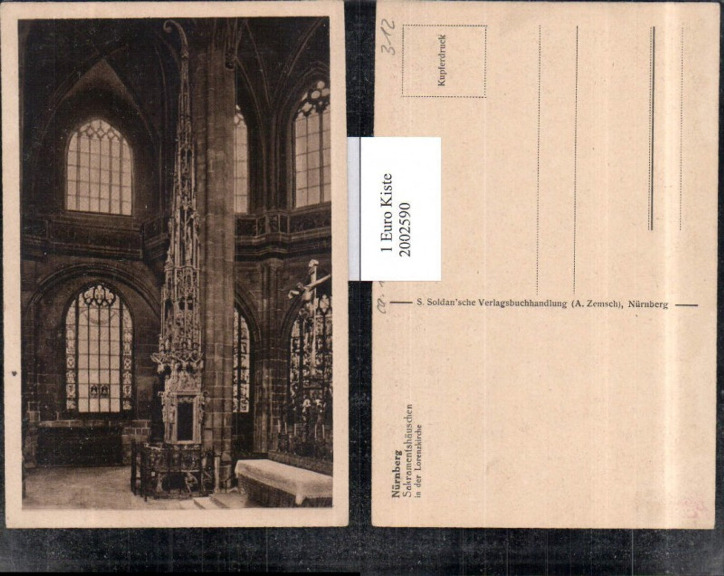 2002590,Nürnberg Sakramentshäuschen i. d. Lorenzkirche Kirche Innenansicht