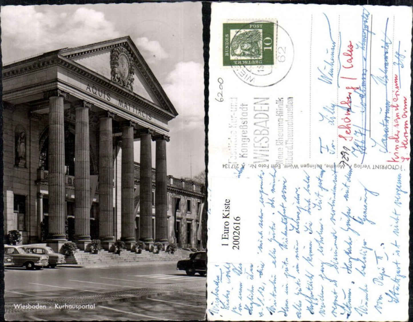 2002616,Wiesbaden Kurhausportal Aquis Mattiacis