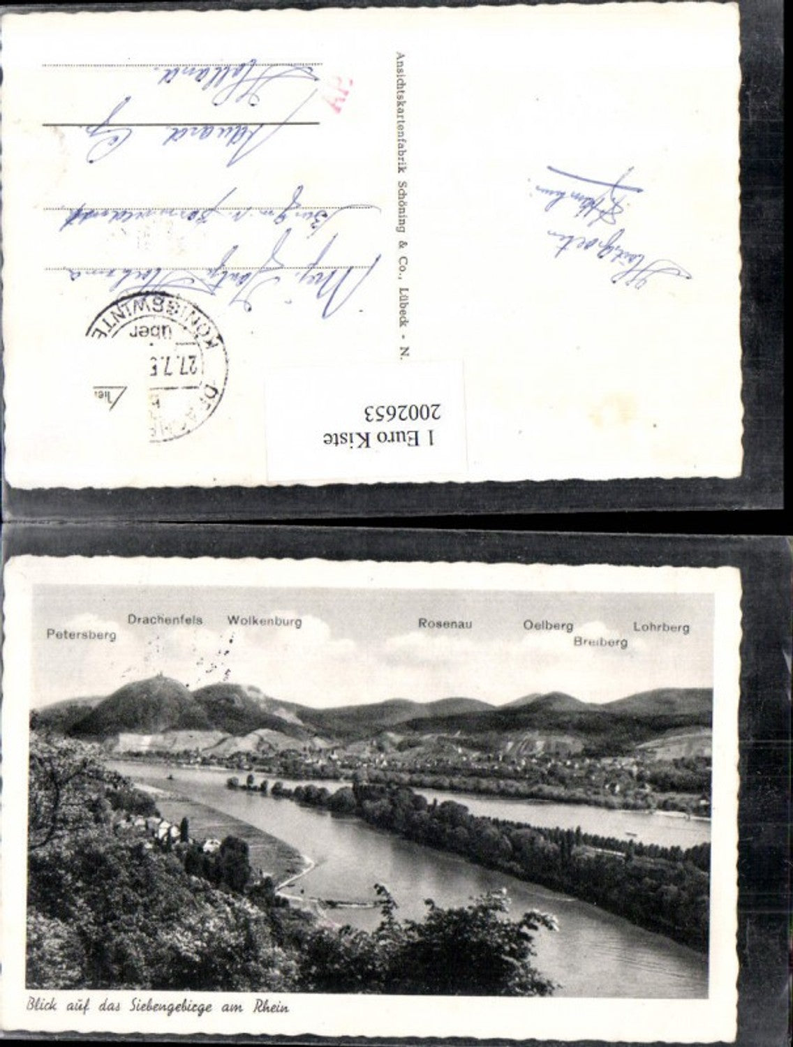 2002653,Blick auf das Siebengebirge am Rhein Petersberg Rosenau Oelberg Breiberg Lohrberg Wolkenburg Drachenfels