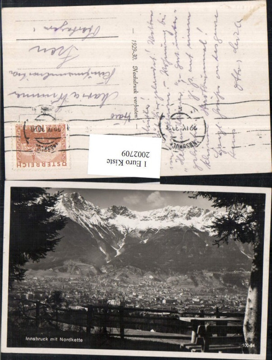 2002709,Innsbruck Totale m. Nordkette