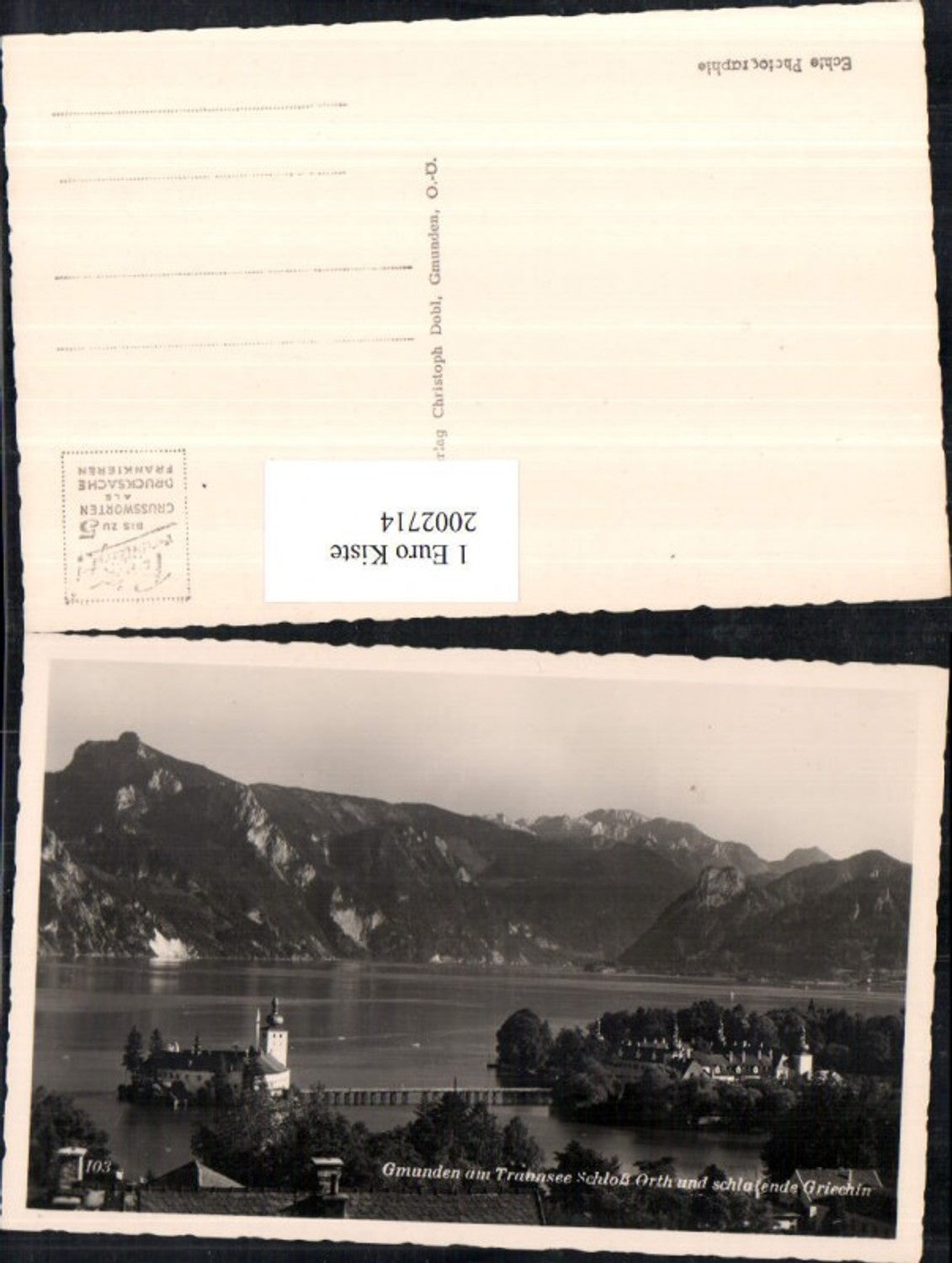 2002714, Gmunden am Traunsee, Orth Castle and Sleeping Greek Woman