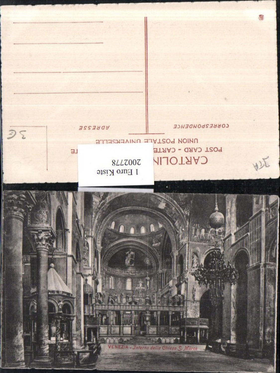 2002778,Venezia Venedig Interno della Chiesa San Marco Kirche Innenansicht