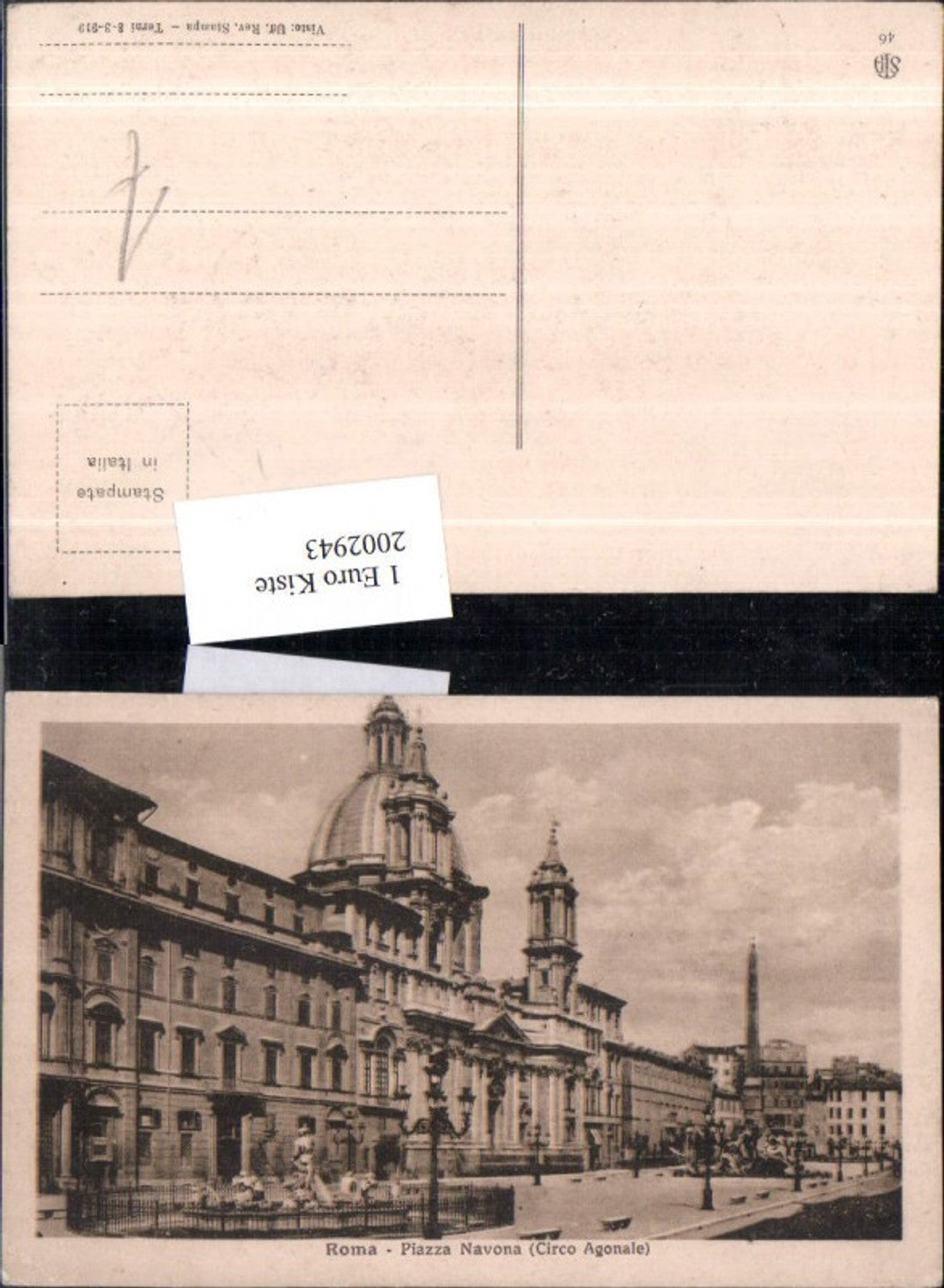2002943,Roma Rom Piazza Navona Cirvo Agonale