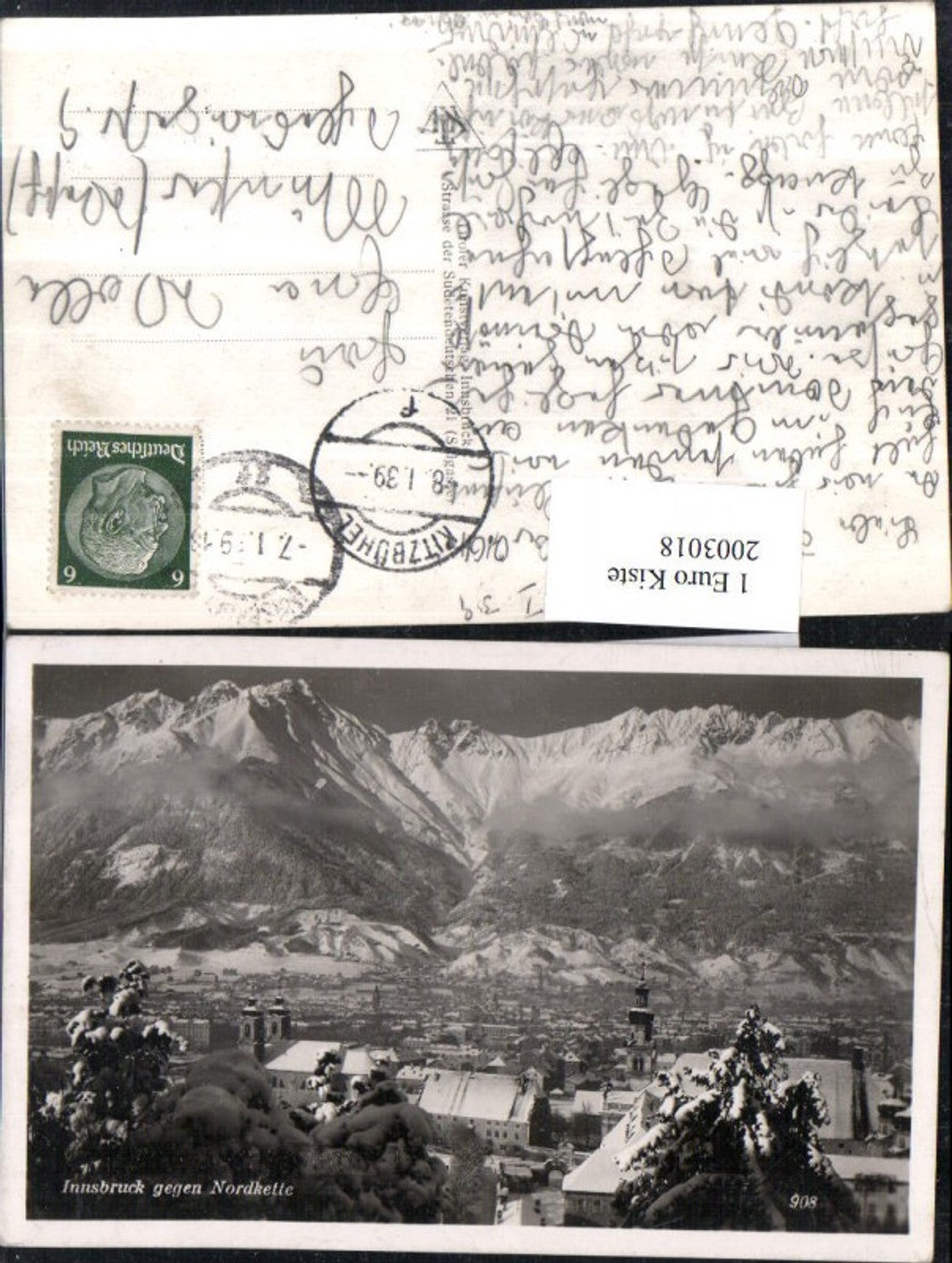 2003018,Innsbruck Totale geg. Nordkette Winterbild