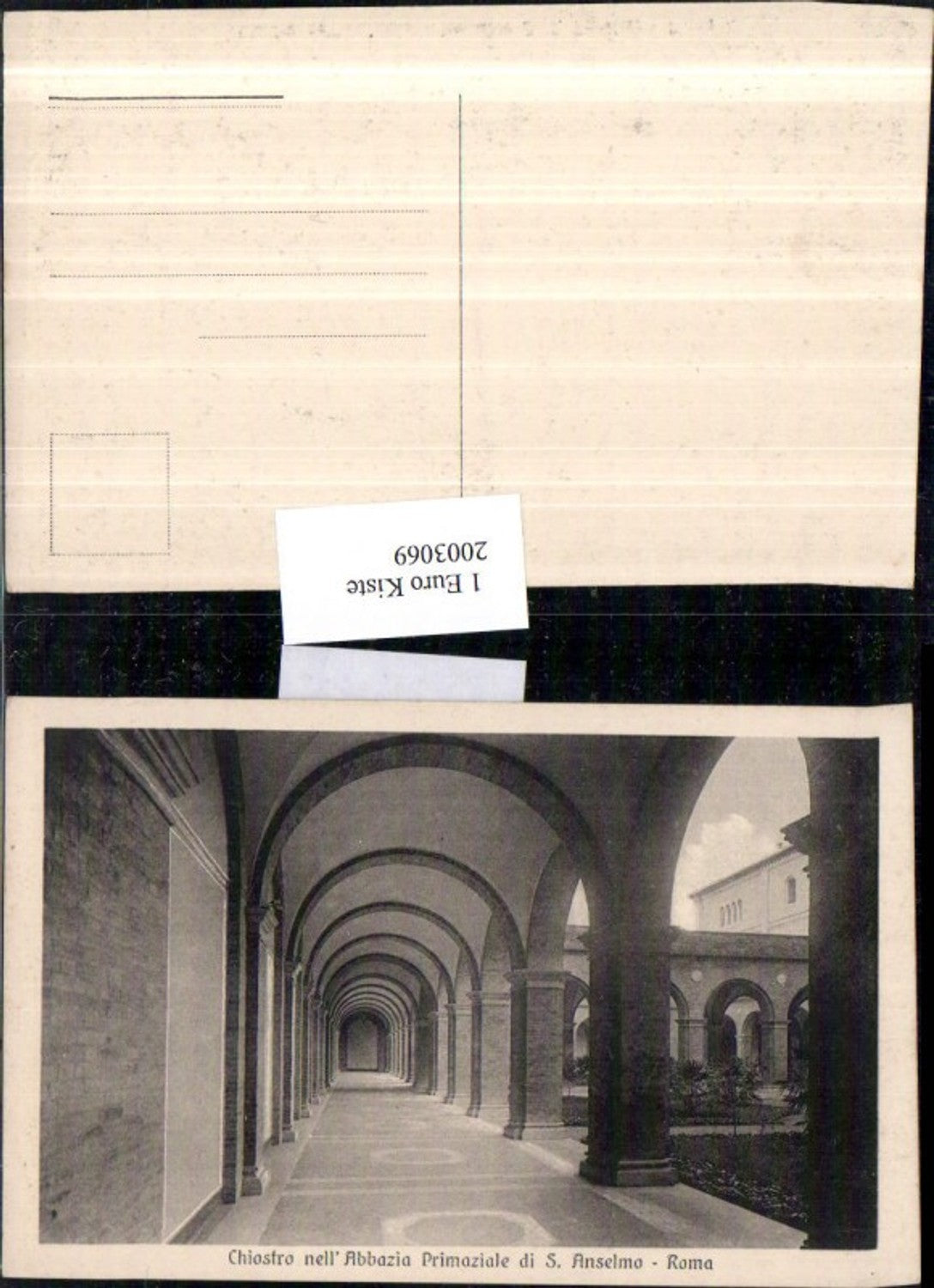 2003069,Roma Rom Chiostro nell'Abbazia Primaiale di San Anselmo Kirche Gang Arkaden