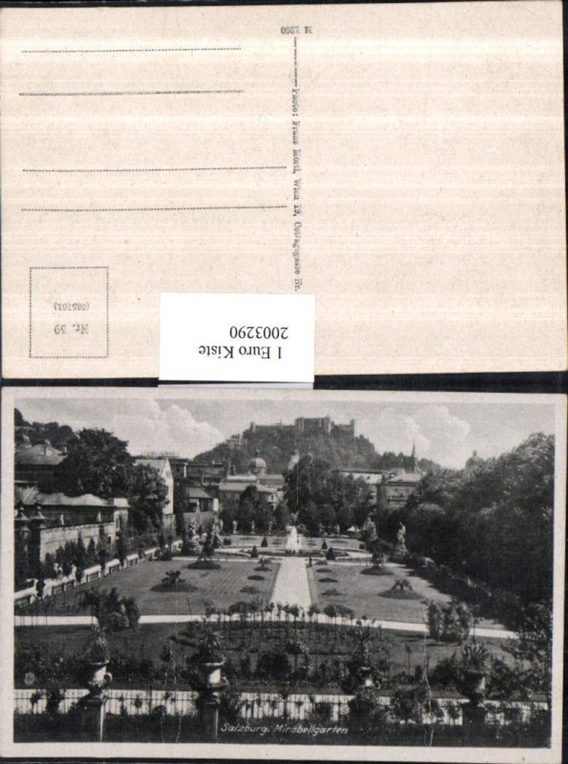 2003290,Salzburg Mirabellgarten Garten m. Festung